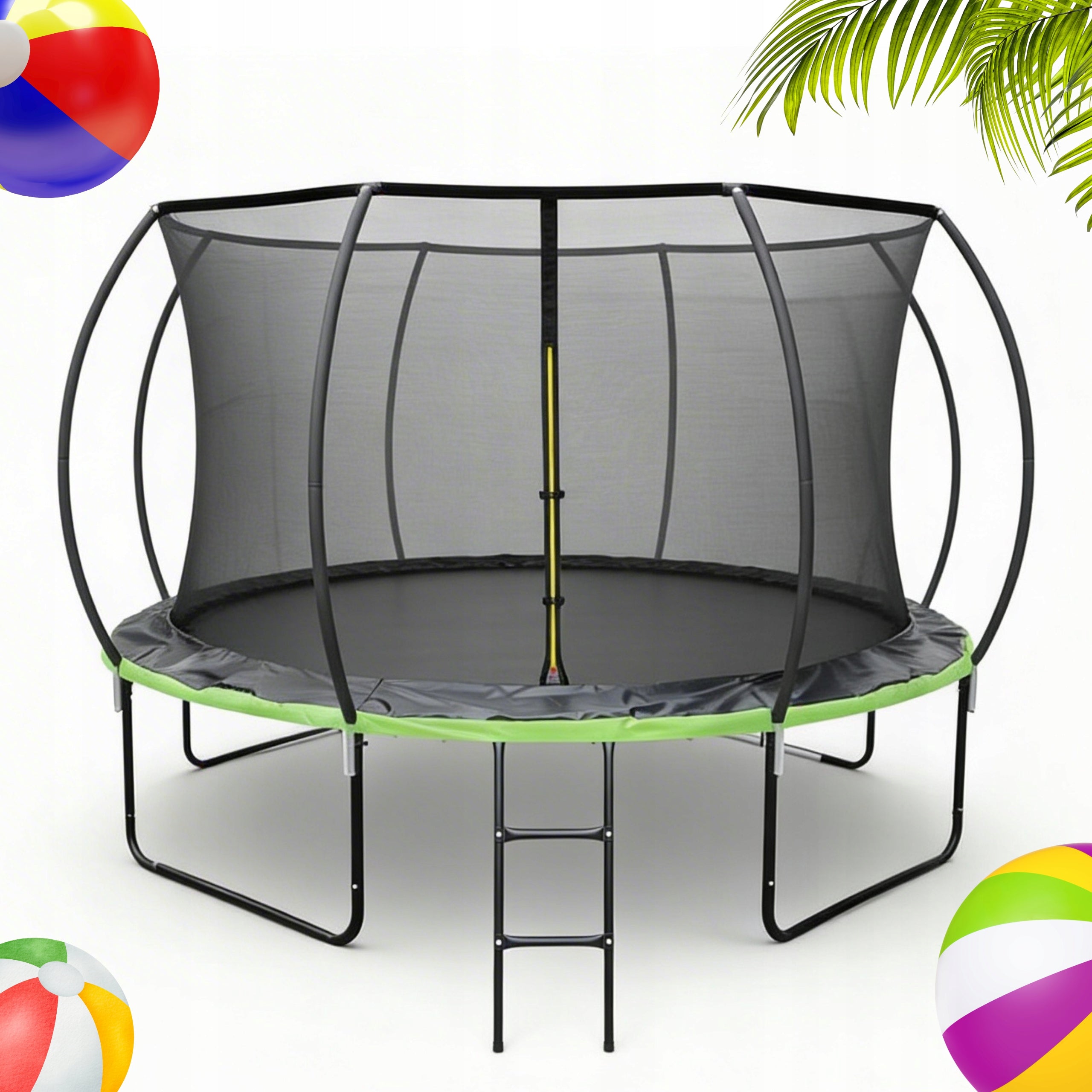 GARDEN TRAMPOLINE FOR CHILDREN 305 cm LADDER SAFETY NET 10FT