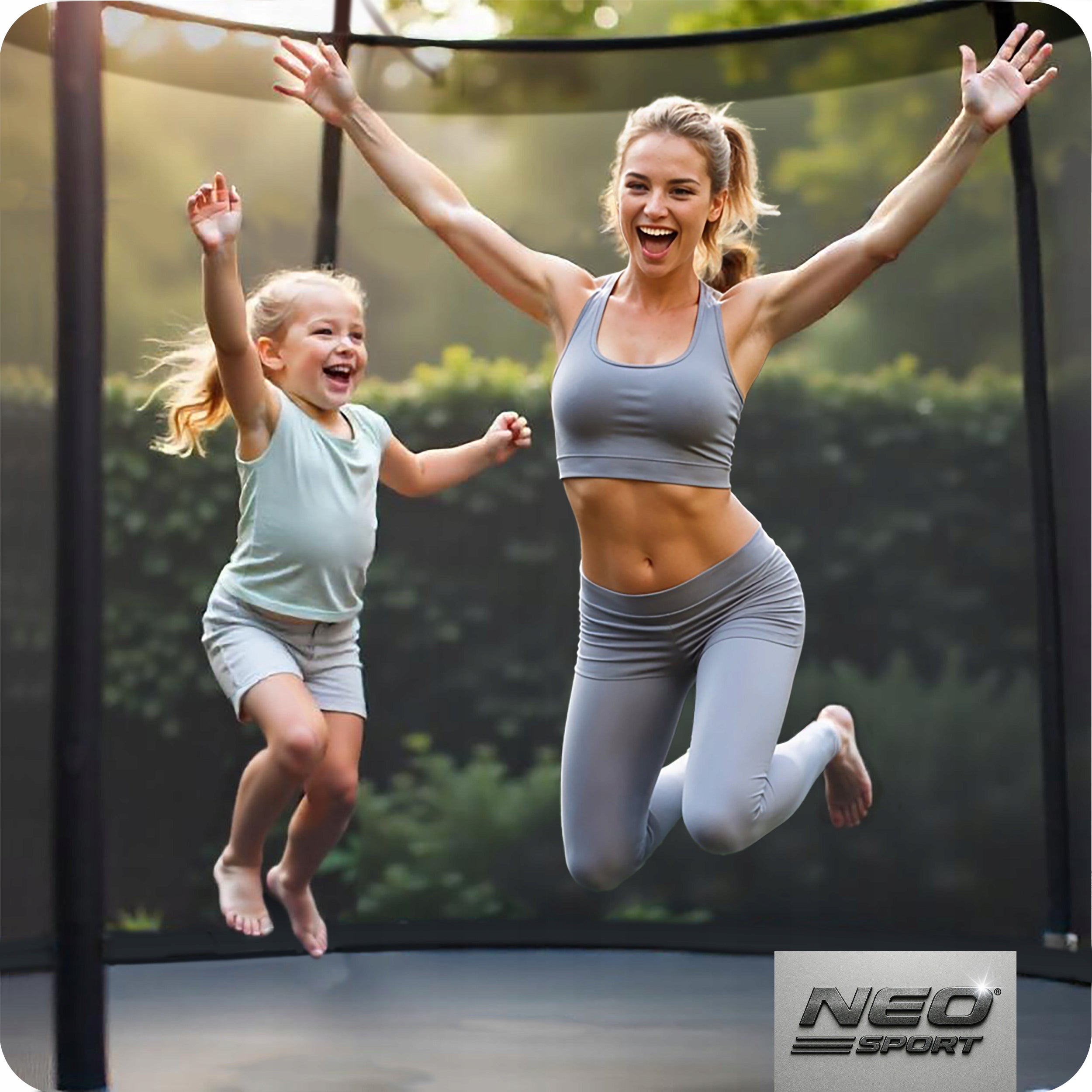 GARDEN TRAMPOLINE FOR CHILDREN 312cm 10ft + LADDER INNER MESH Manufacturer code NS-10W241