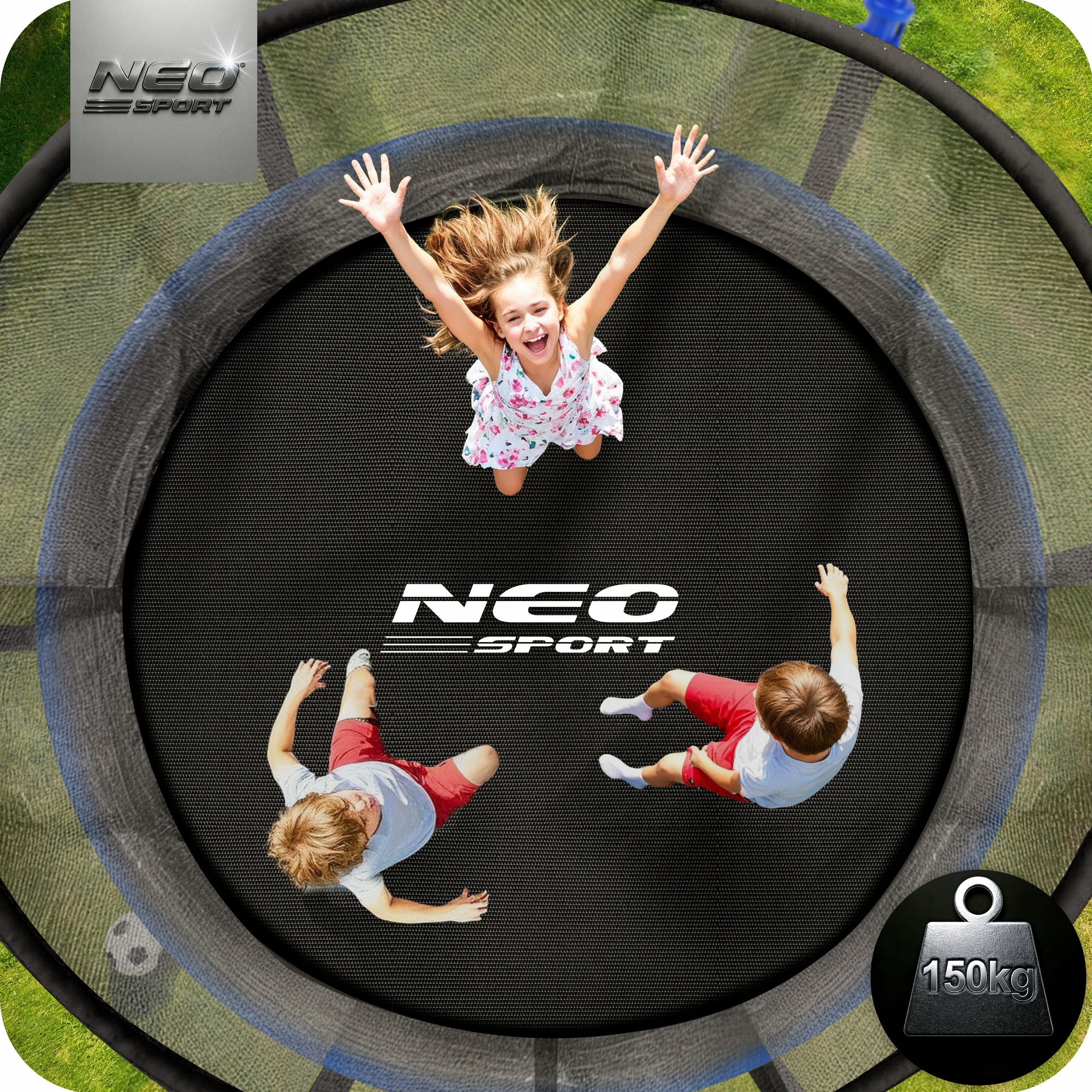 GARDEN TRAMPOLINE FOR CHILDREN 312cm 10ft + LADDER INNER MESH Number of bars 6 pcs