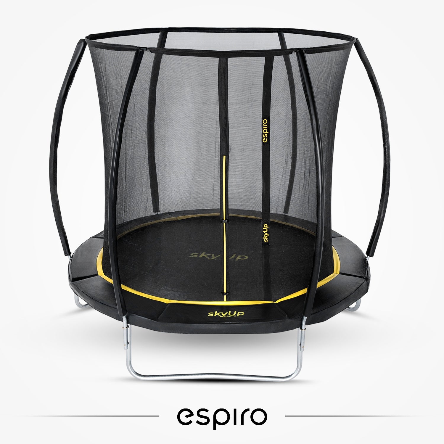 GARDEN TRAMPOLINE FOR CHILDREN ESPIRO WITH INNER NET 8FT 244CM Manufacturer code 8FT yellow/black