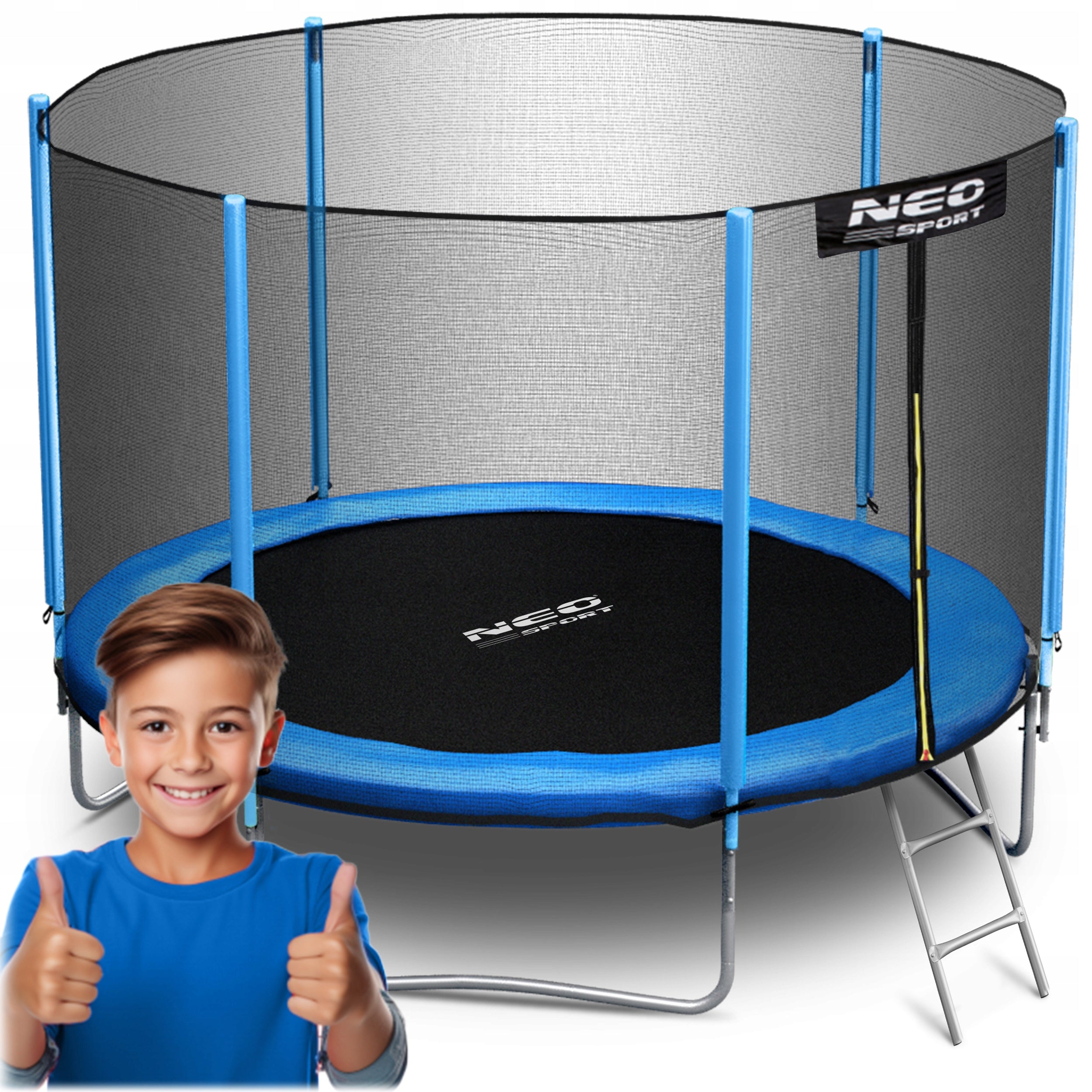 GARDEN TRAMPOLINE FOR CHILDREN SAFE SOLID 312cm 10ft NEOSPORT