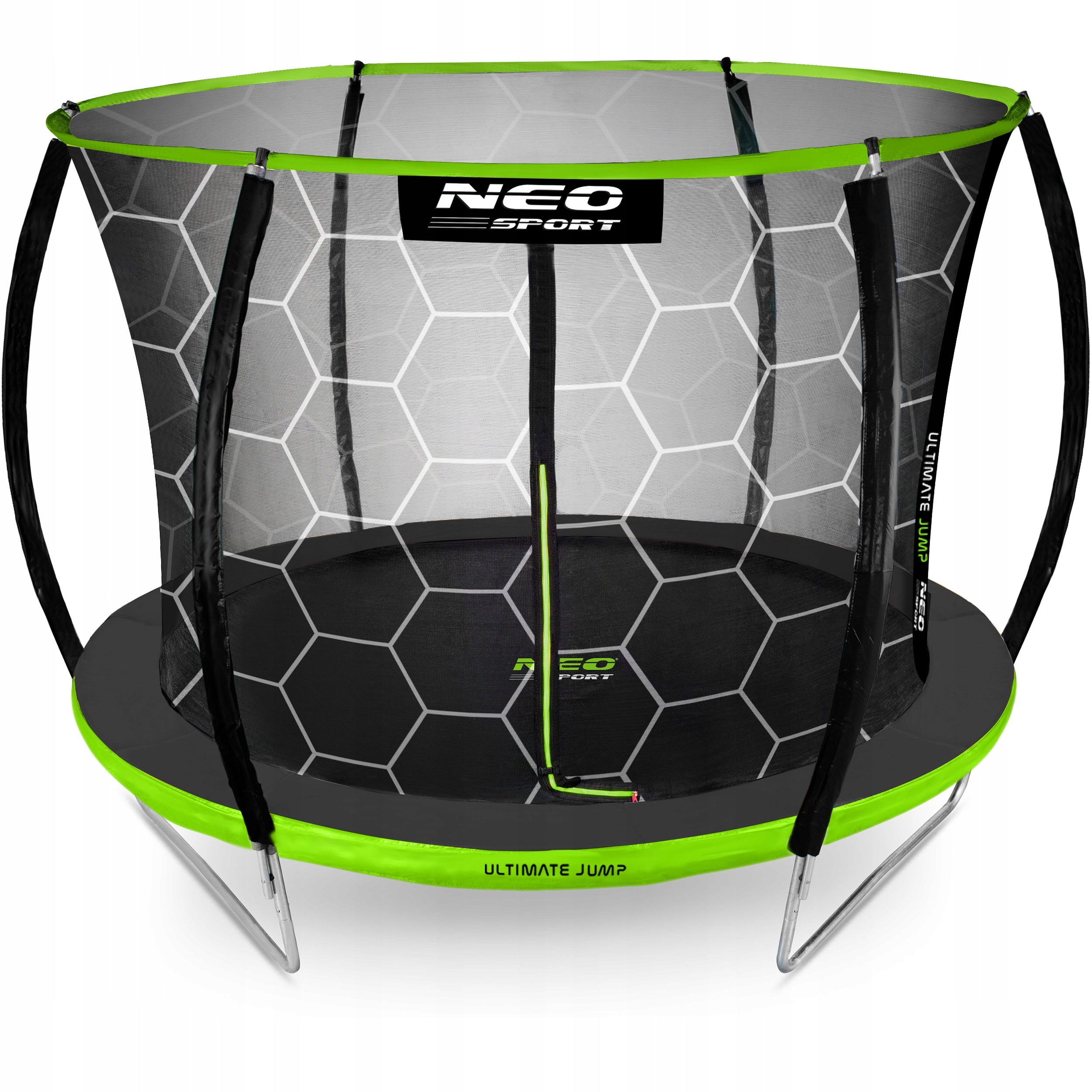 GARDEN TRAMPOLINE FOR CHILDREN WITH INNER MESH 435cm 14ft NEOSPORT Height from ground level 80 cm