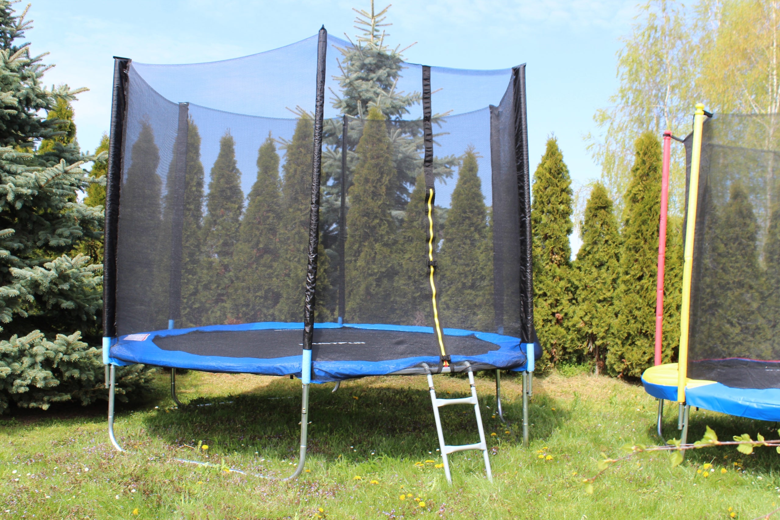 GARDEN TRAMPOLINE JUST FUN 8FT-252CM BLUE Net height 165 cm