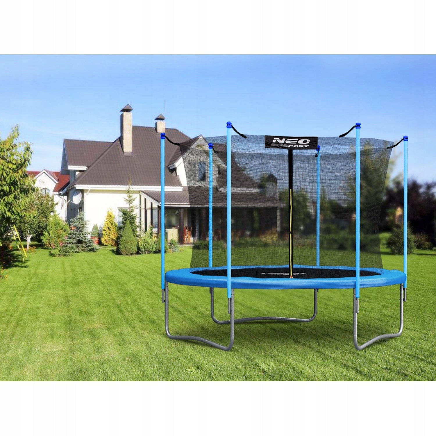 GARDEN TRAMPOLINE LARGE 10FT 312CM NEO-SPORT WITH INNER NET Net height 180 cm