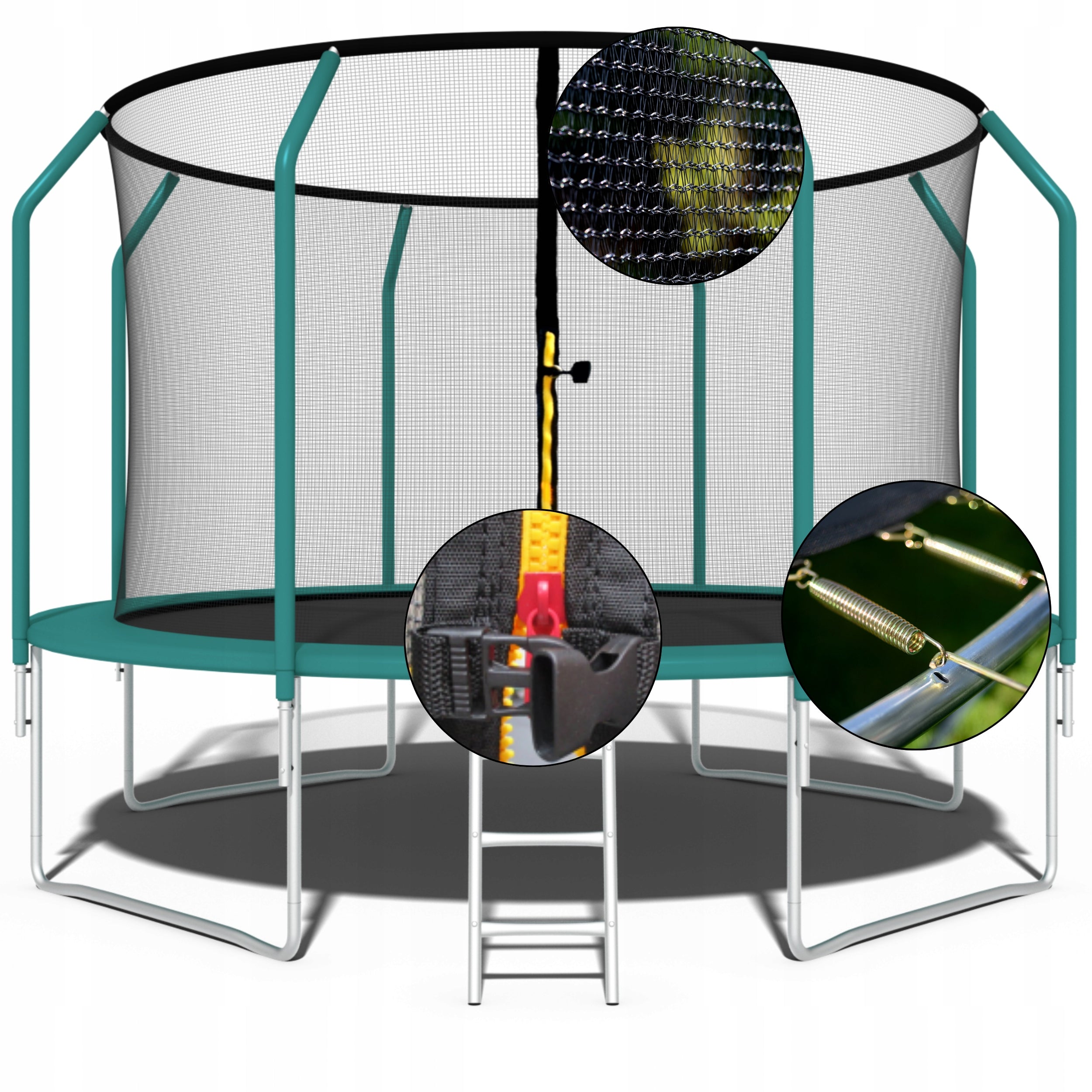 GARDEN TRAMPOLINE PREMIUM MESH INNER LADDER 435CM 14FT FUNFIT Manufacturer code 4469