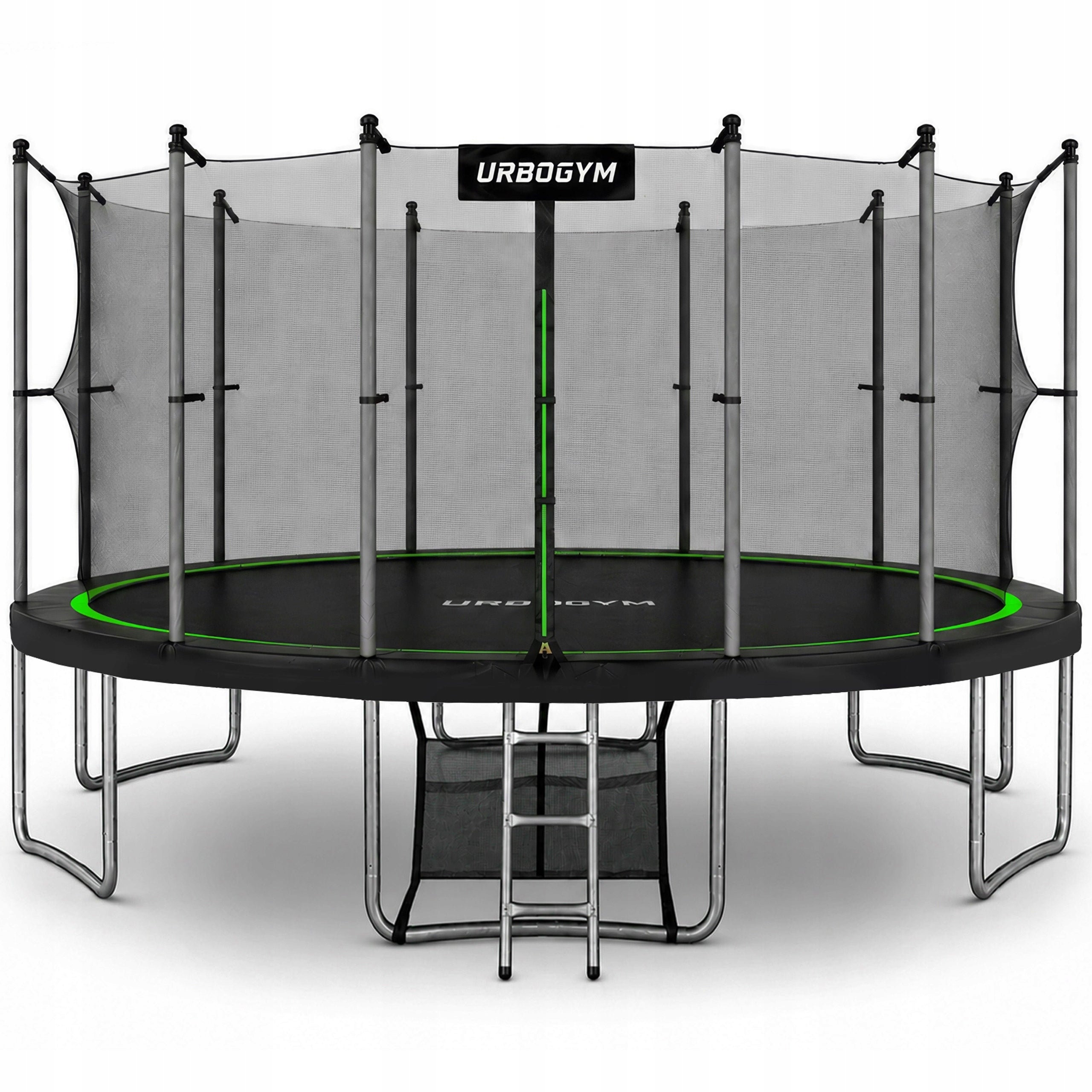 GARDEN TRAMPOLINE WITH INDOOR MESH FOR KIDS GARDEN 16 FT 488CM