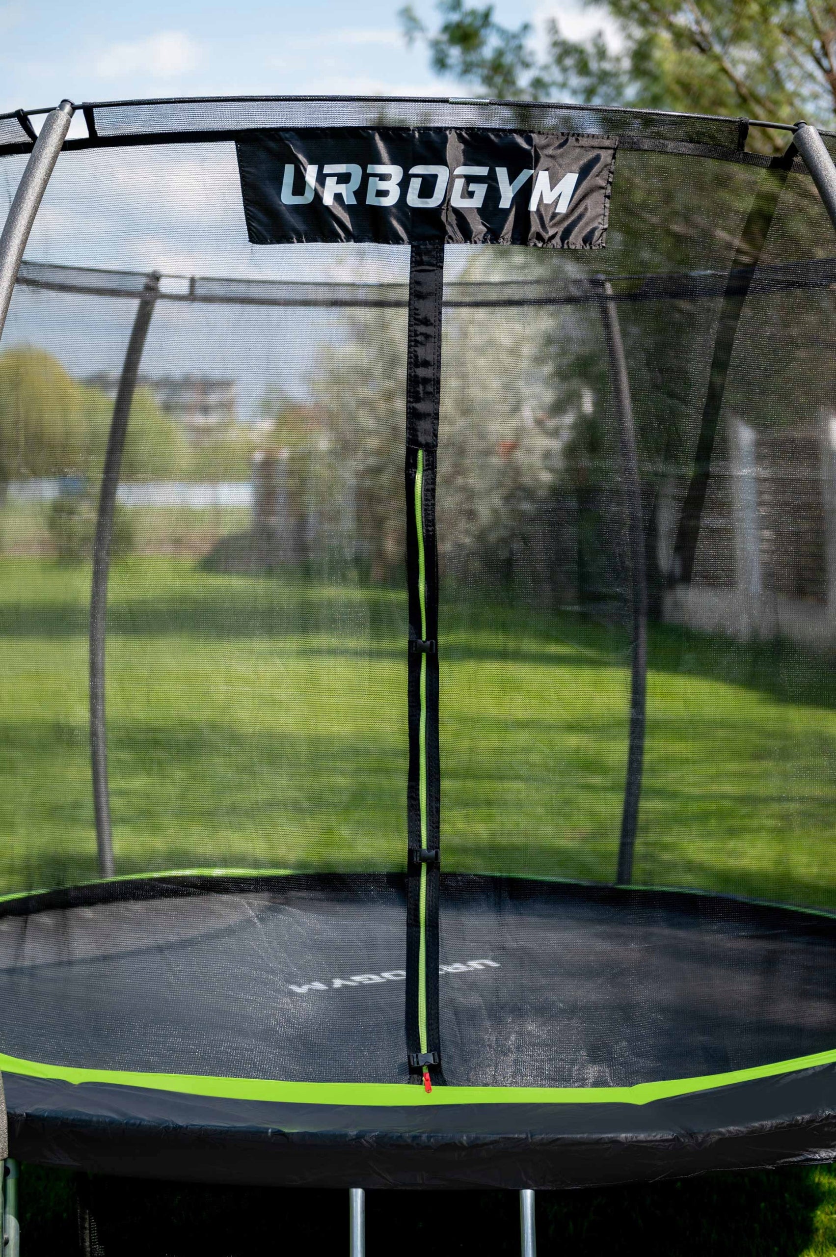 GARDEN TRAMPOLINE WITH INTERNAL NET FOR CHILDREN'S GARDEN 12 FT 374CM Packaging status original