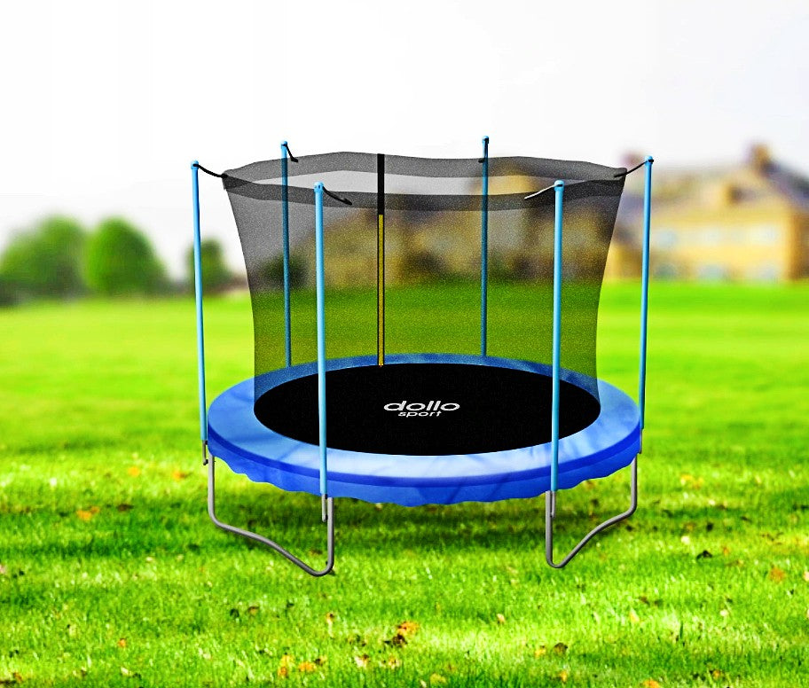 GARDEN TRAMPOLINE WITH MESH 312 CM 10 FT + LADDER FREEBIE Total height 245 cm