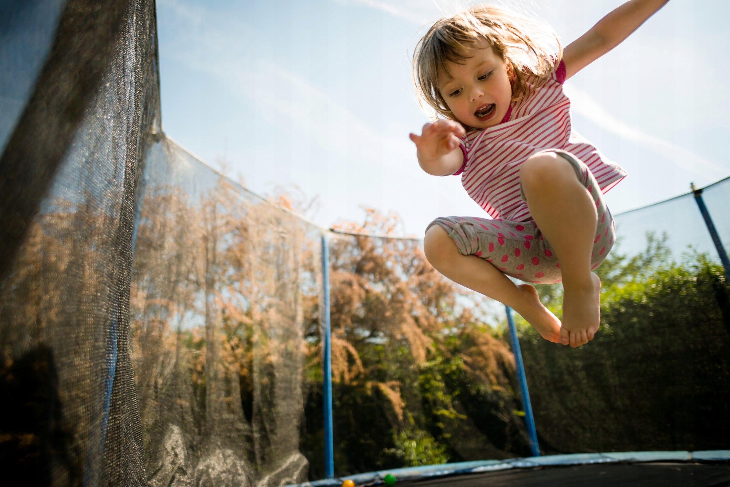 GARDEN TRAMPOLINE for children 8FT LADDER + SHOE NET Fuunky 252cm Brand fuunky