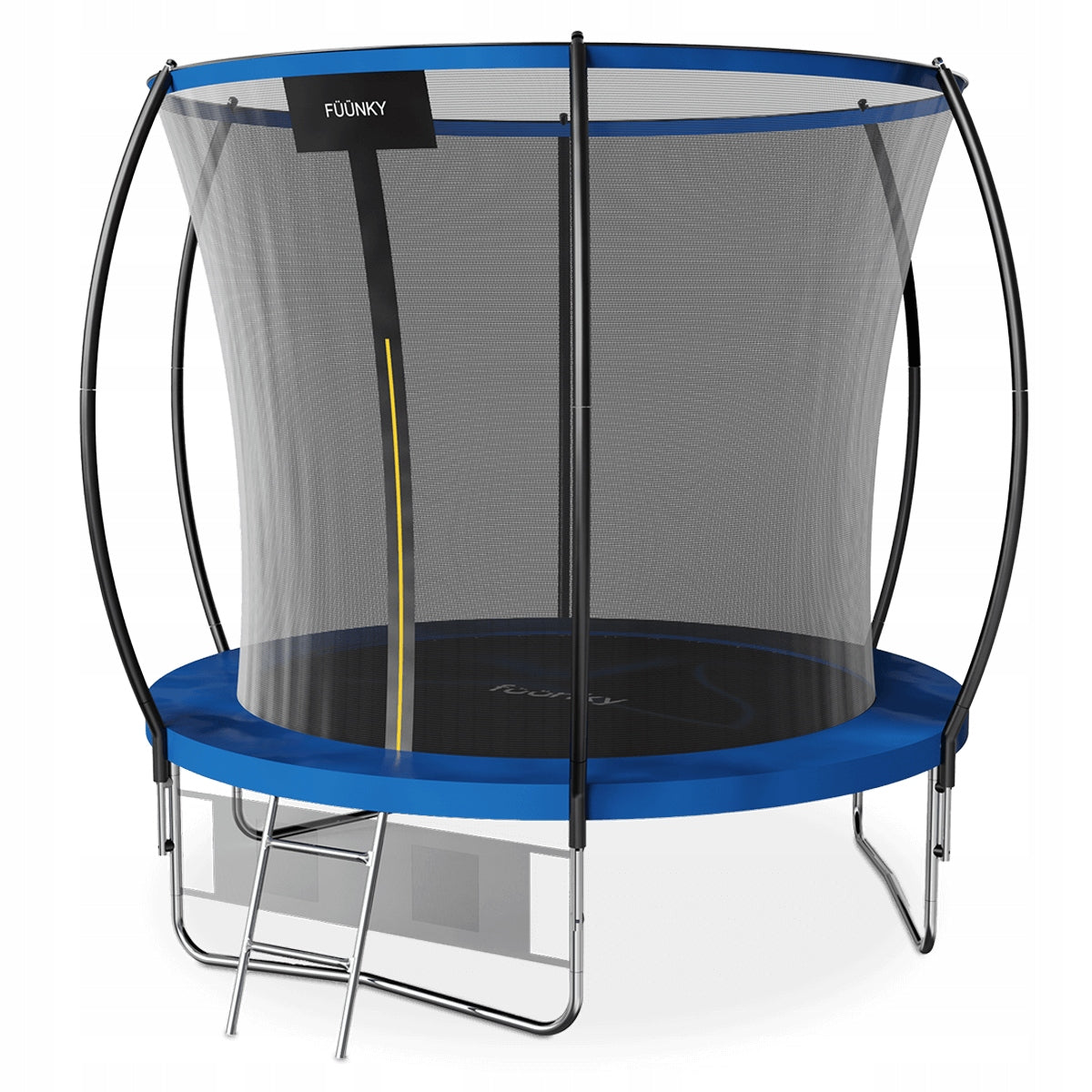 GARDEN TRAMPOLINE for children 8FT LADDER + SHOE NET Fuunky 252cm