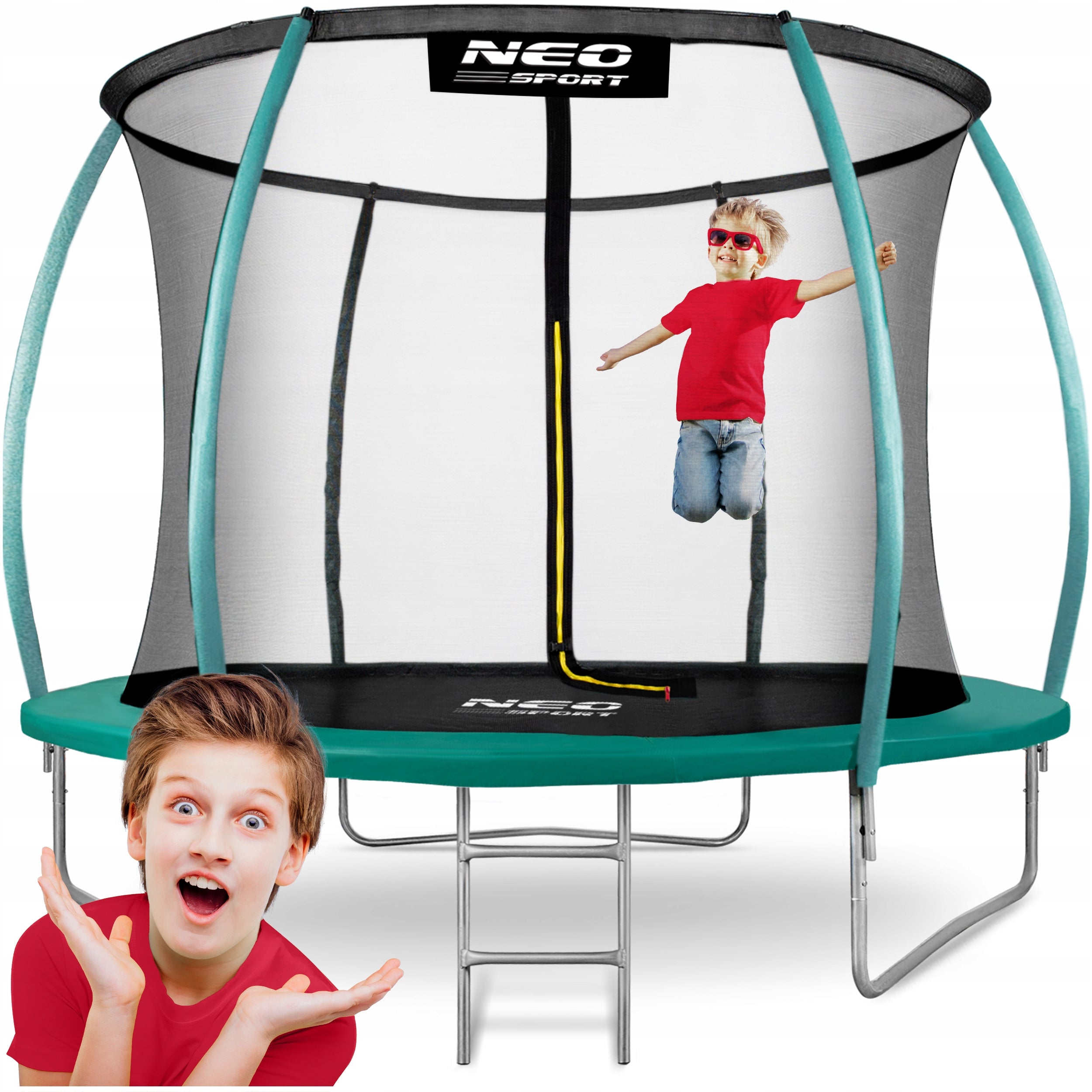 GARDEN TRAMPOLINE for children with inner net 312cm 10ft NEOSPORT