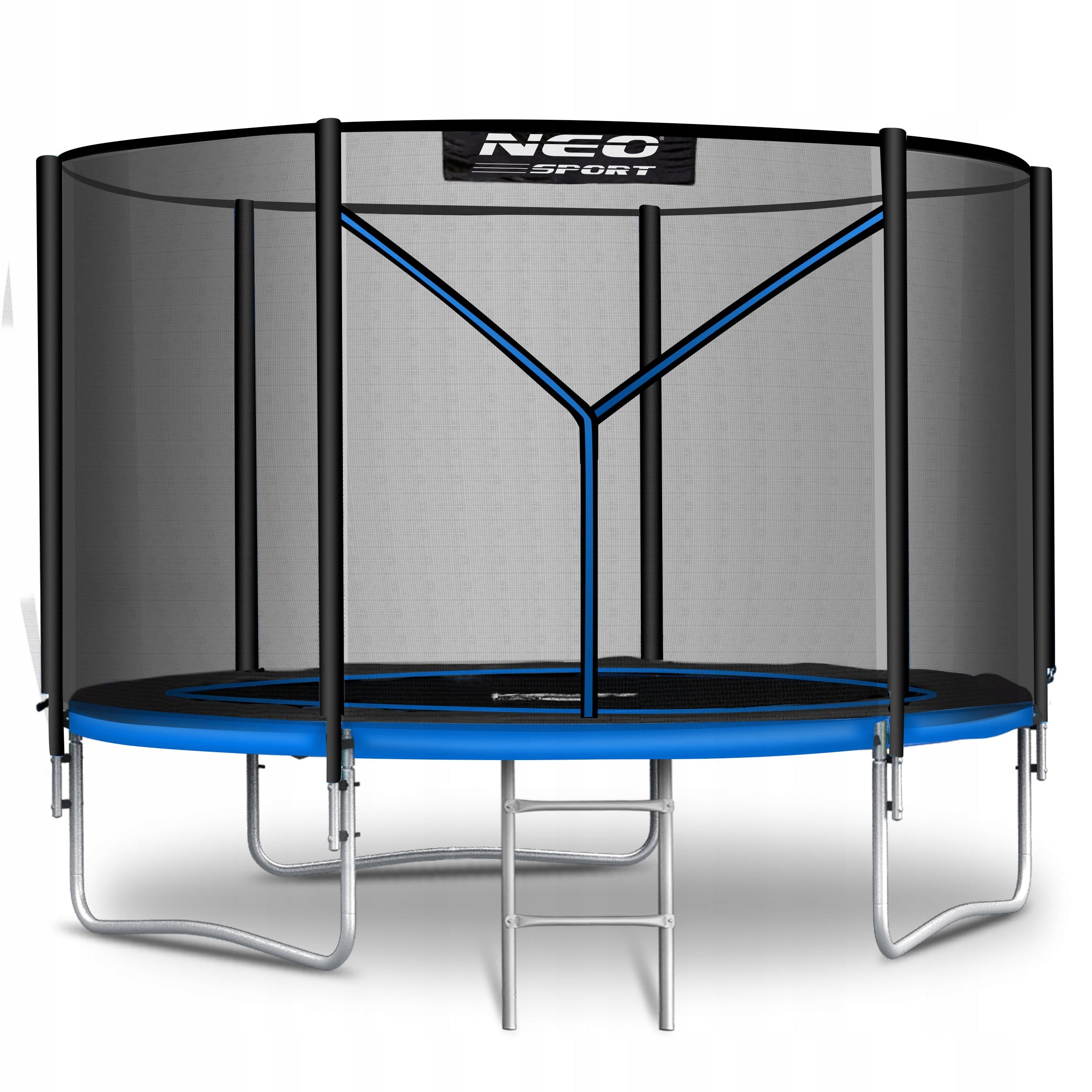 GARDEN TRAMPOLINE for children with outdoor netting 312cm 10ft NEOSPORT