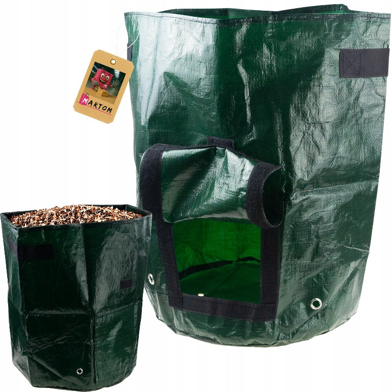 GARDEN TRASH BAG FOR PLANTING WITH HANDLE 35X45CM