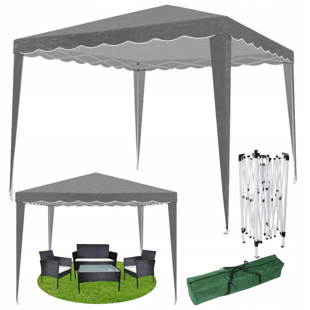 GARDEN Tent COMMERCIAL Pavilion Frame VENDING MACHINE Quick Folding 3X3 METERS Manufacturer Stator