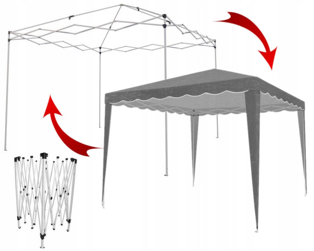 GARDEN Tent COMMERCIAL Pavilion Frame VENDING MACHINE Quick Folding 3X3 METERS Number of windows none