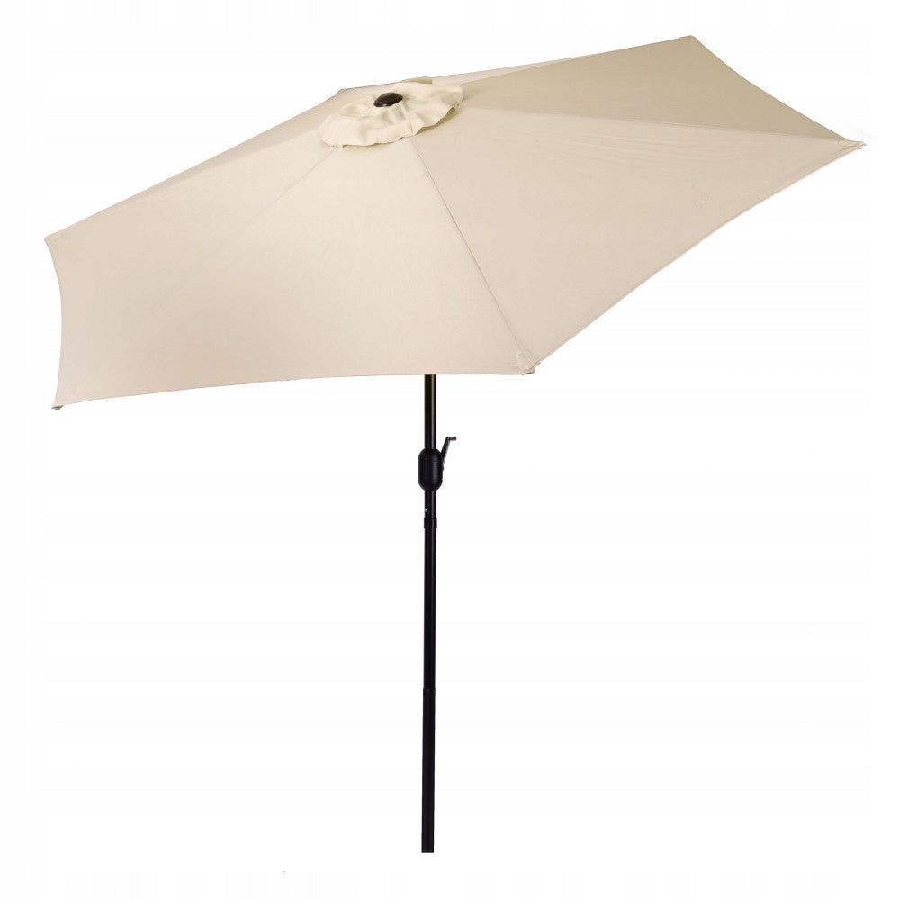 GARDEN UMBRELLA 270 CM BEIGE WITH CRANK POLYESTER Manufacturer Modern Home