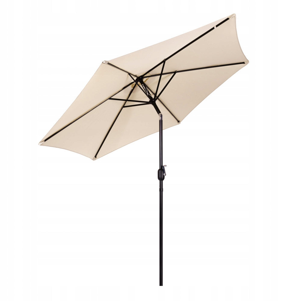GARDEN UMBRELLA 270 CM BEIGE WITH CRANK POLYESTER Manufacturer code 39370