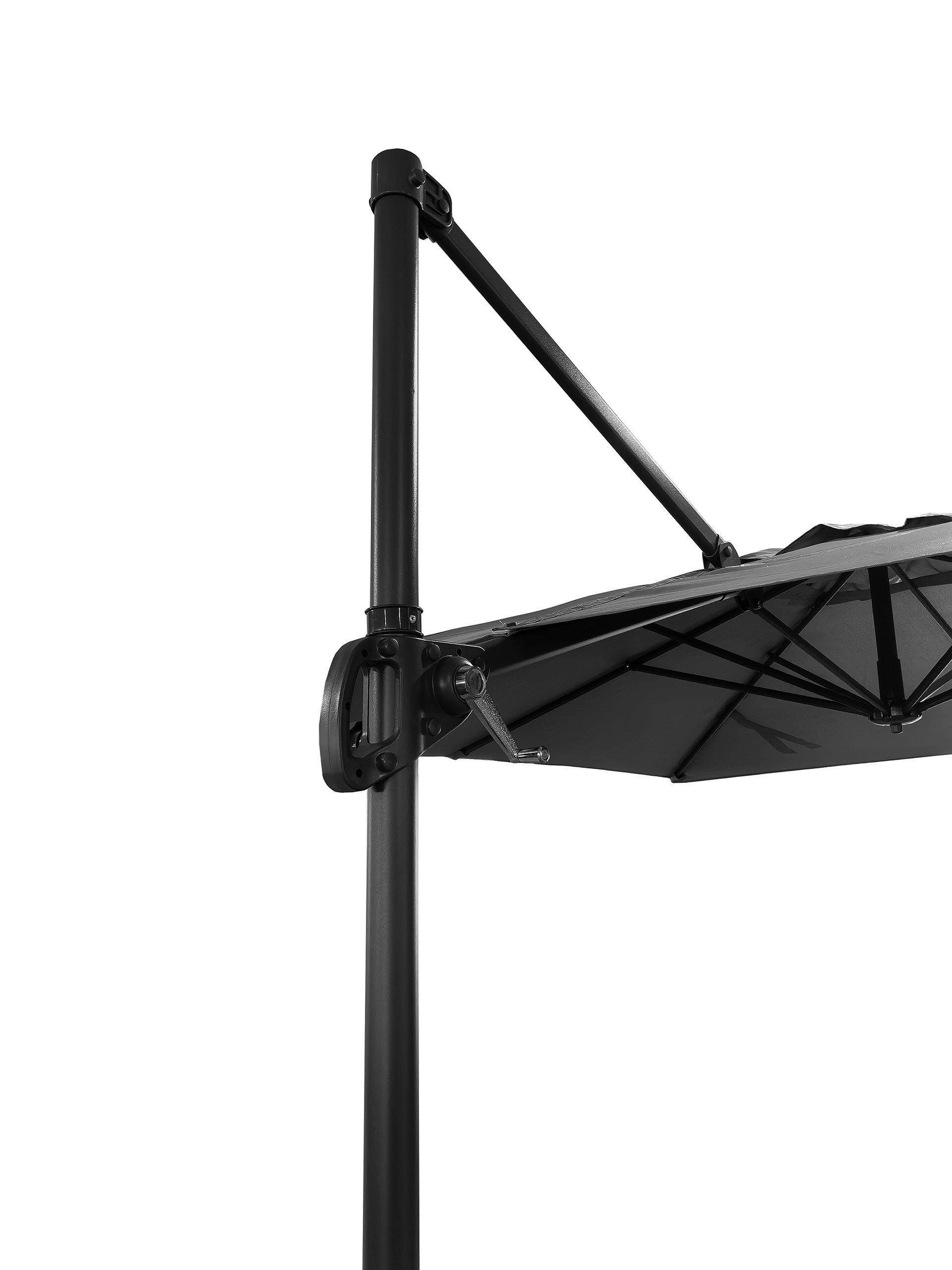 GARDEN UMBRELLA 300 cm FOLDING WITH BOOM COVER AUSTIN C. GREY Kind with boom