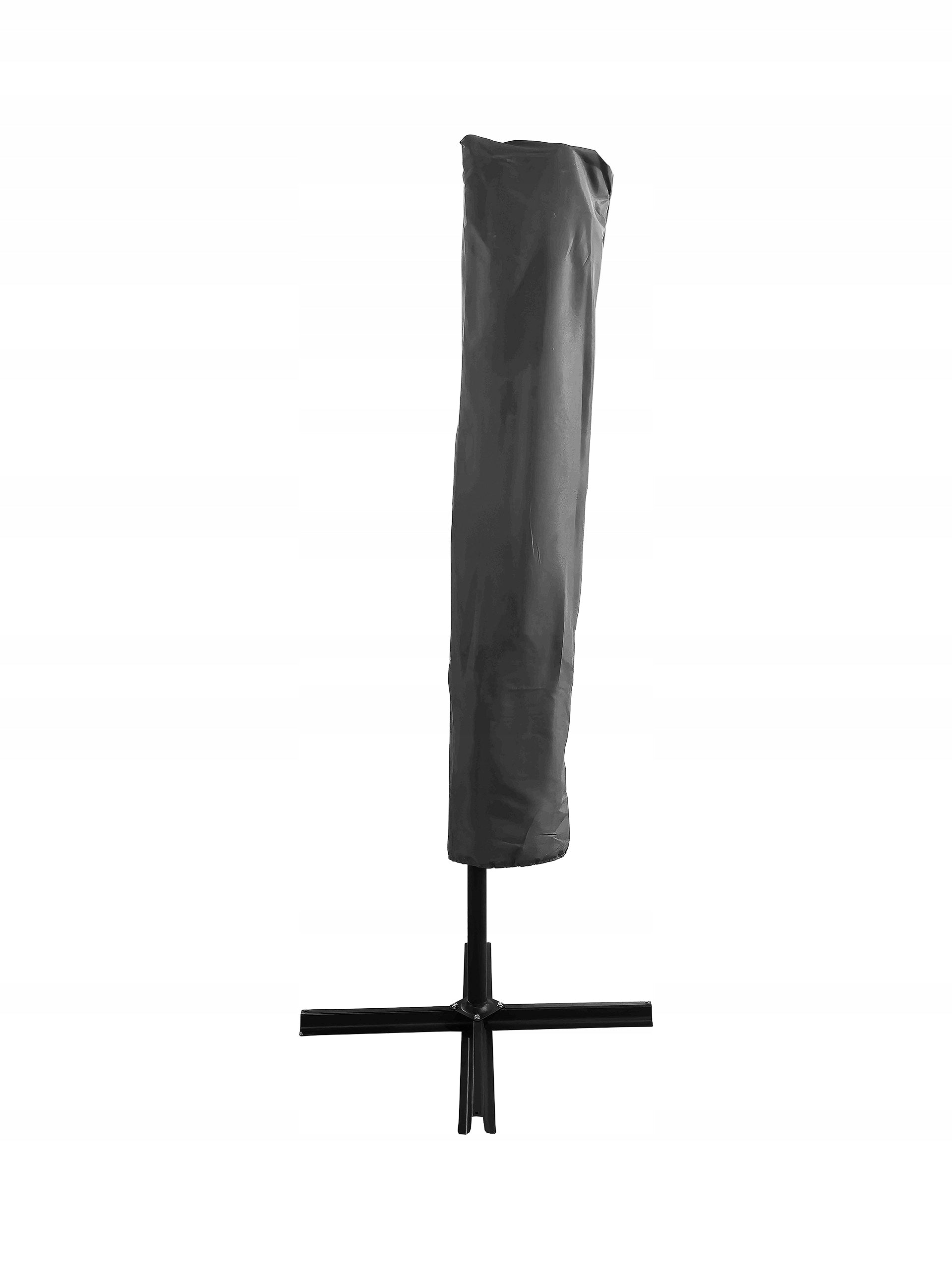 GARDEN UMBRELLA 300 cm FOLDING WITH BOOM COVER AUSTIN C. GREY Product height 260 cm