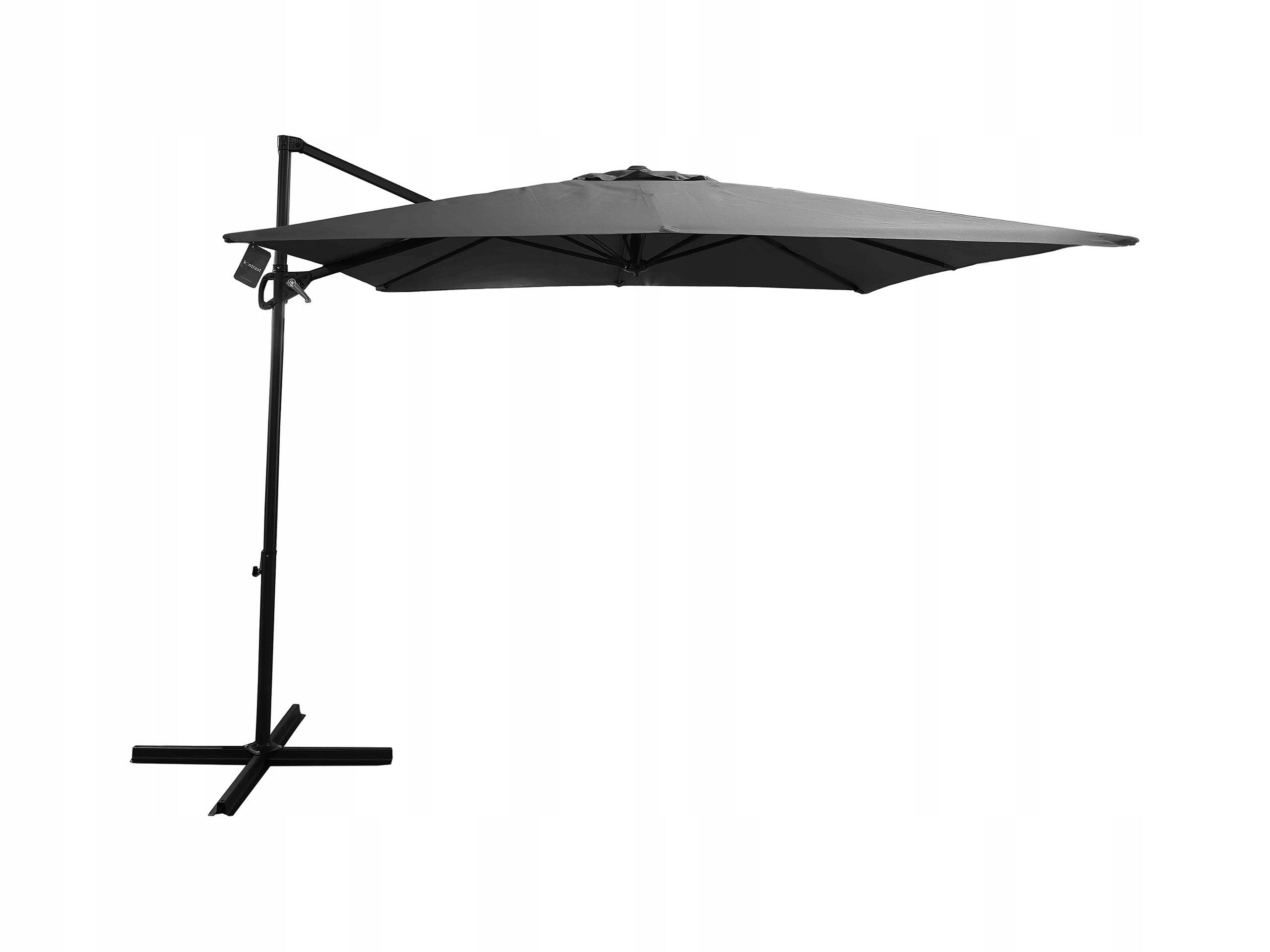 GARDEN UMBRELLA 300 cm FOLDING WITH BOOM COVER AUSTIN C. GREY