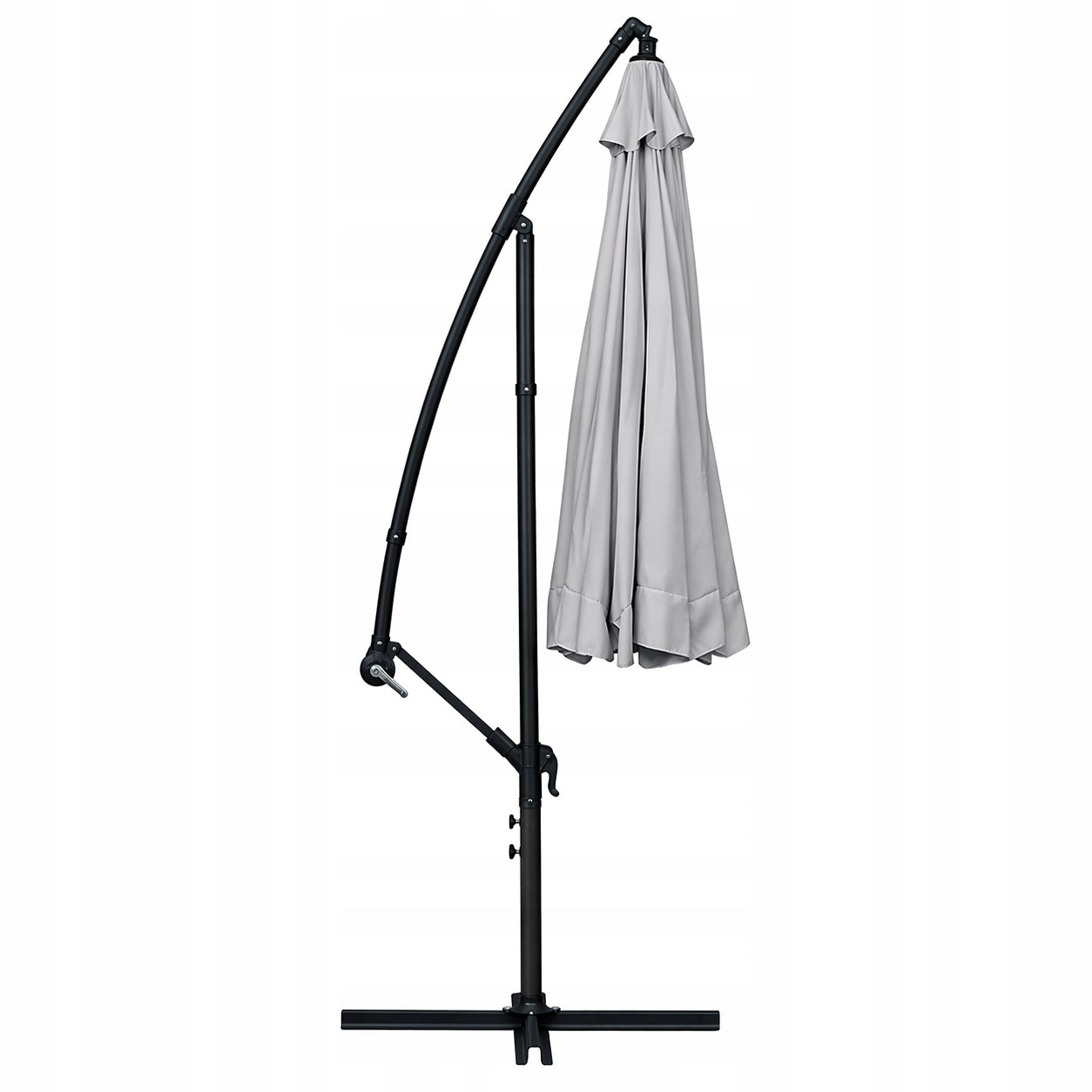 GARDEN UMBRELLA FOLDING 300CM LARGE WITH VALANCE BOOM + COVER Diameter/width 300 cm