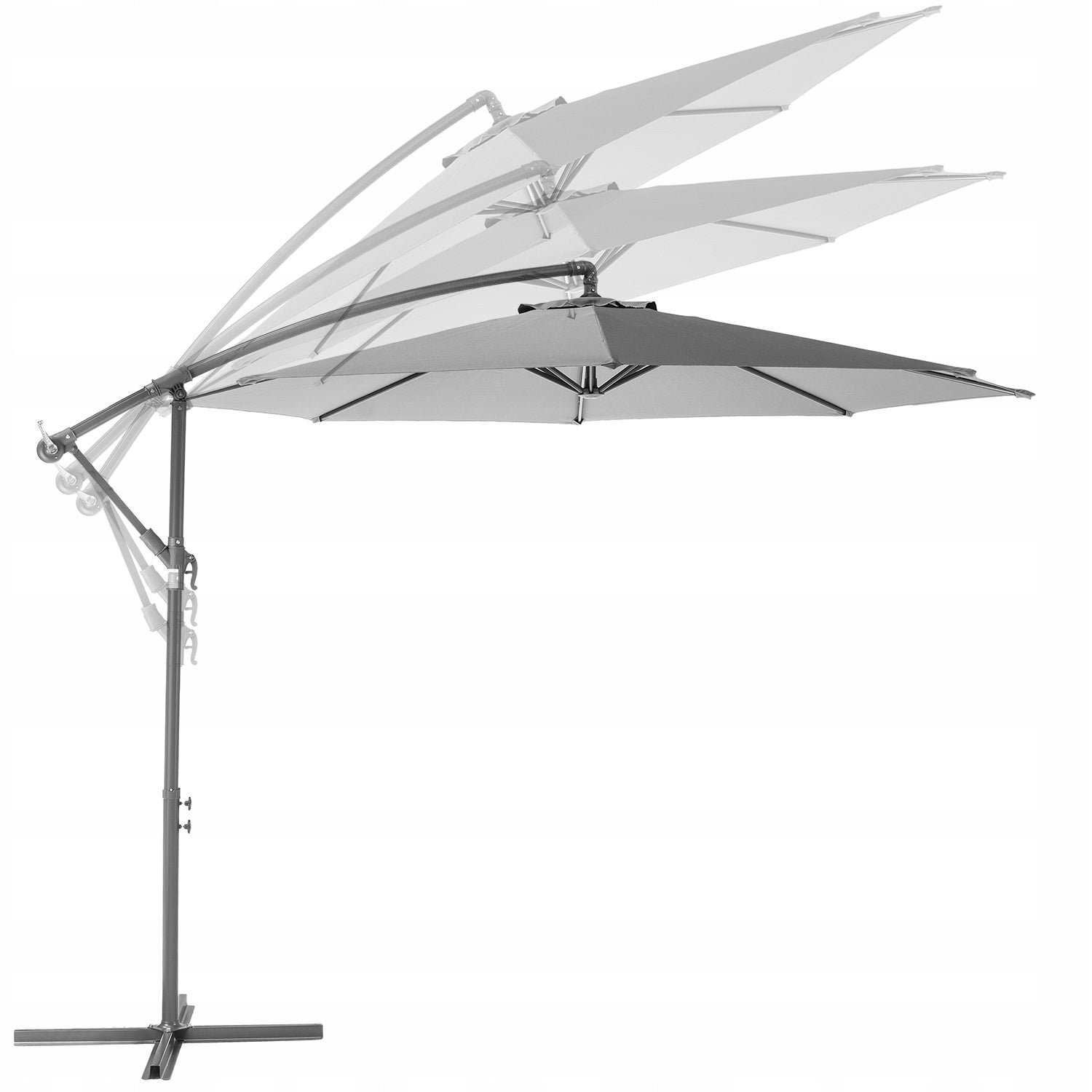GARDEN UMBRELLA LARGE 3M FOLDING WITH BOOM MODERN UV50 LUVERNO Manufacturer code O-42142