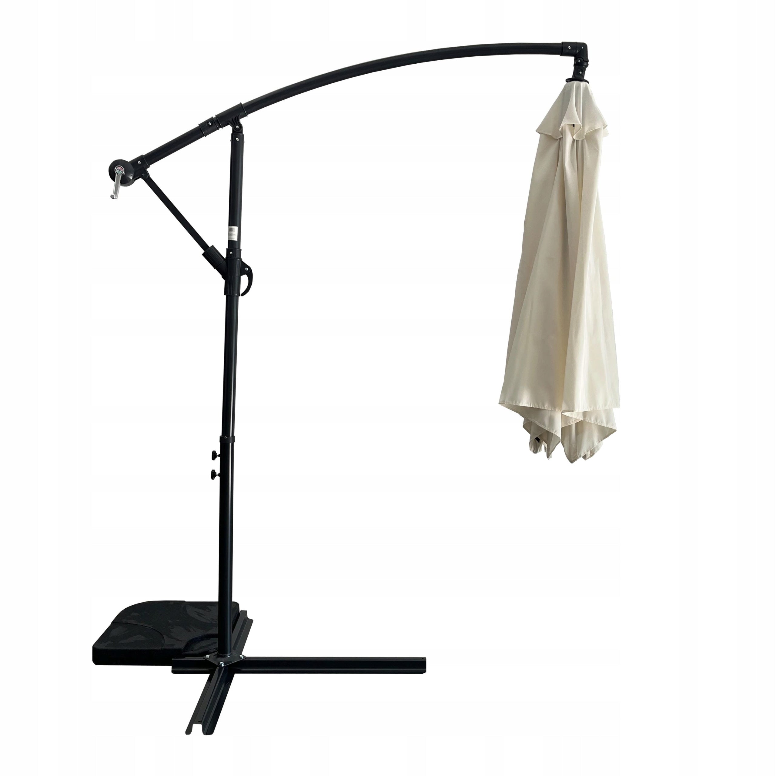 GARDEN UMBRELLA LARGE FOLDING SOLID STRONG WITH ECRU BOOM Product height 245 cm