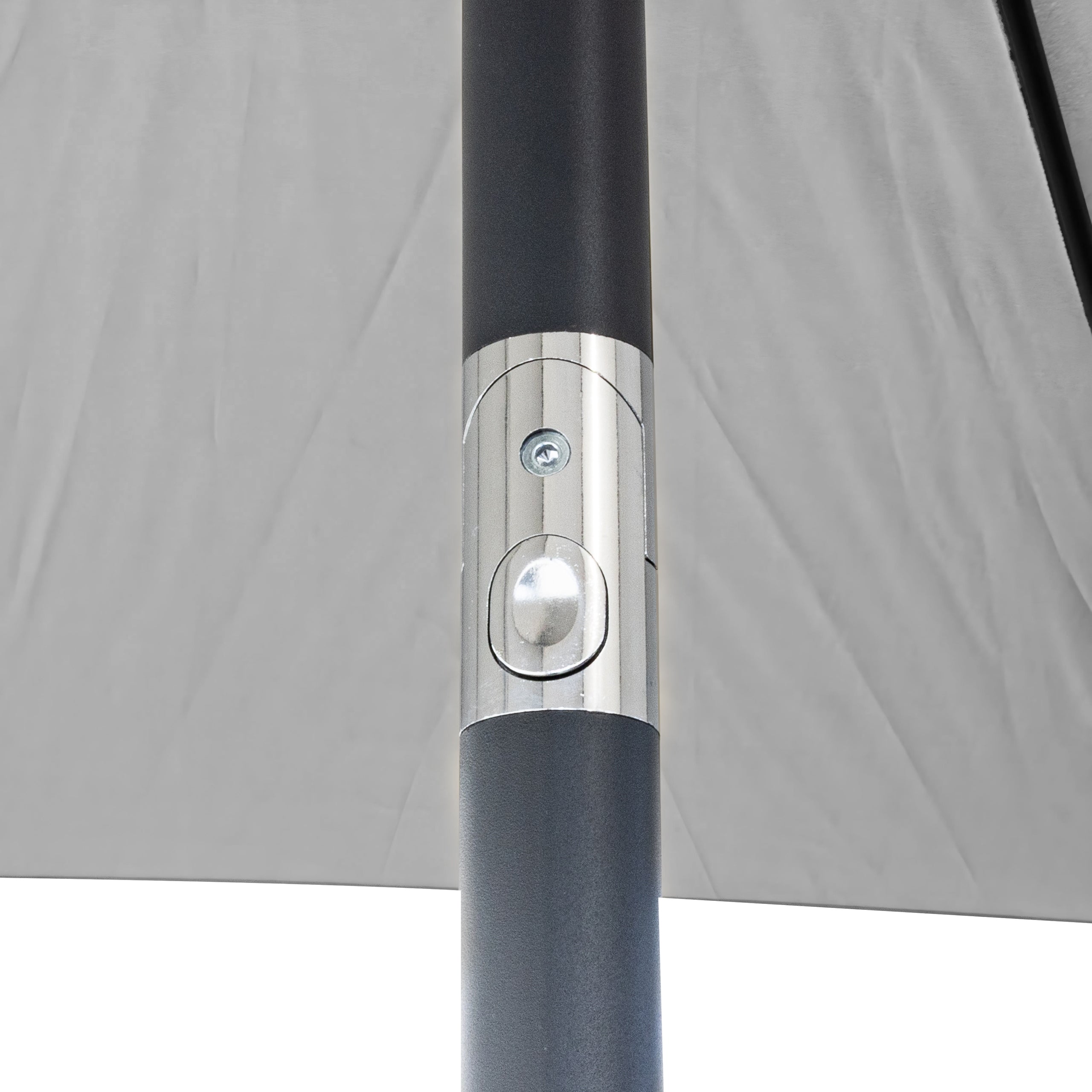 GARDEN UMBRELLA LARGE SIMPLE GREY BALCONY TERRACE FOLDING 300 CM Product height 200 cm