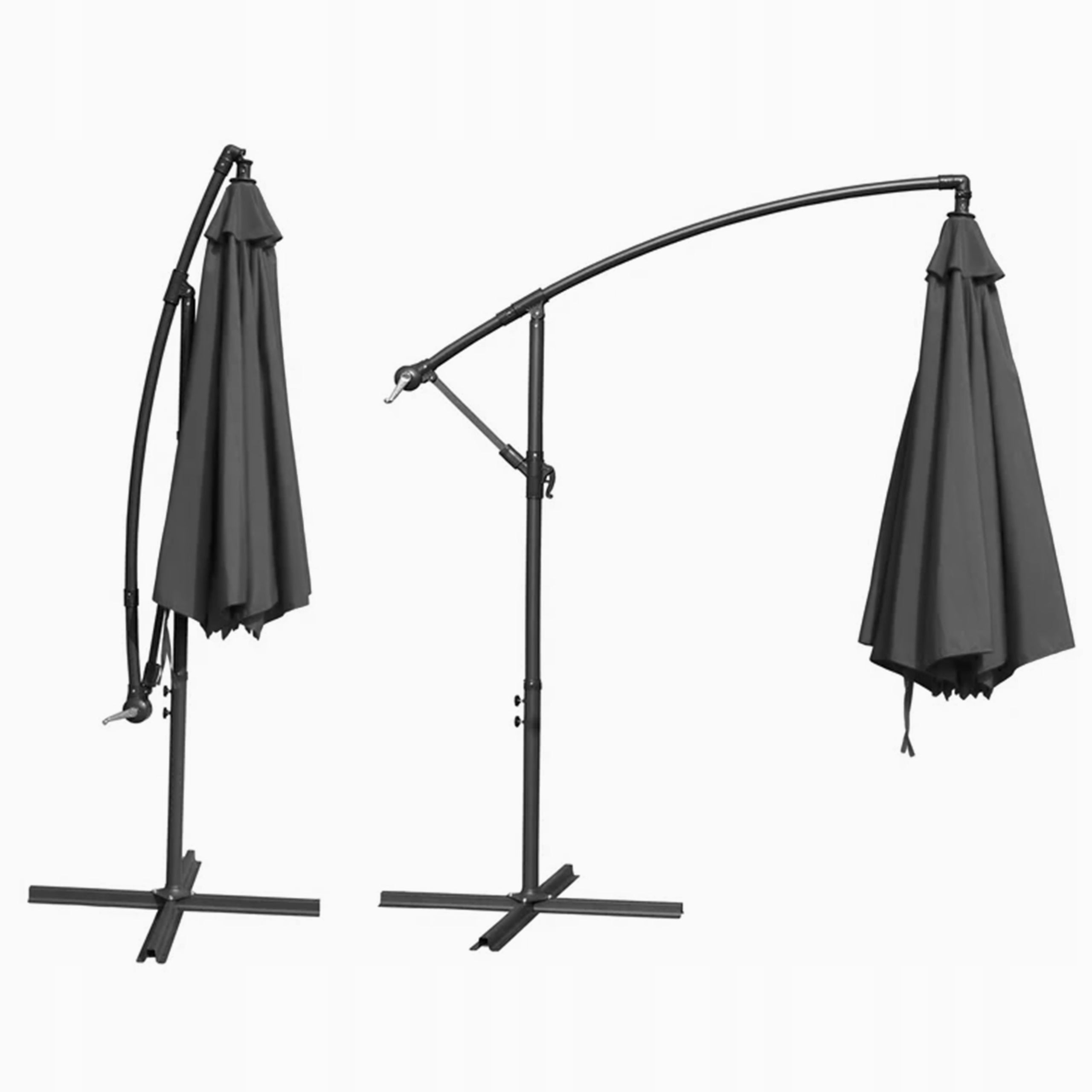 GARDEN UMBRELLA LARGE SOLID FOLDING 2,7 M WITH BOOM ADJUSTABLE XXL Manufacturer code 04K KJF3612SZ