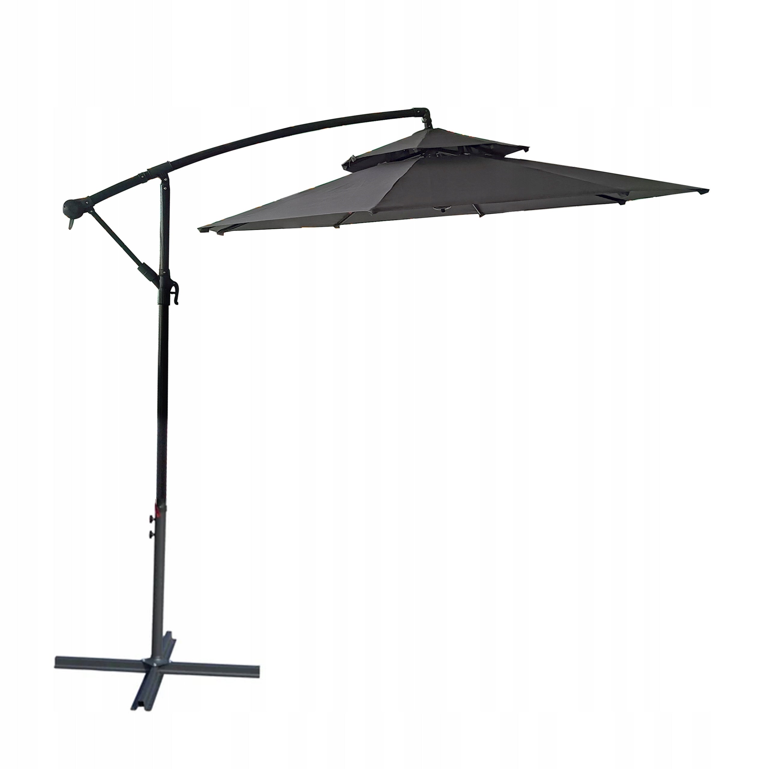 GARDEN UMBRELLA LARGE SOLID FOLDING 2,7 M WITH BOOM ADJUSTABLE XXL Product weight with unit packaging 13 kg