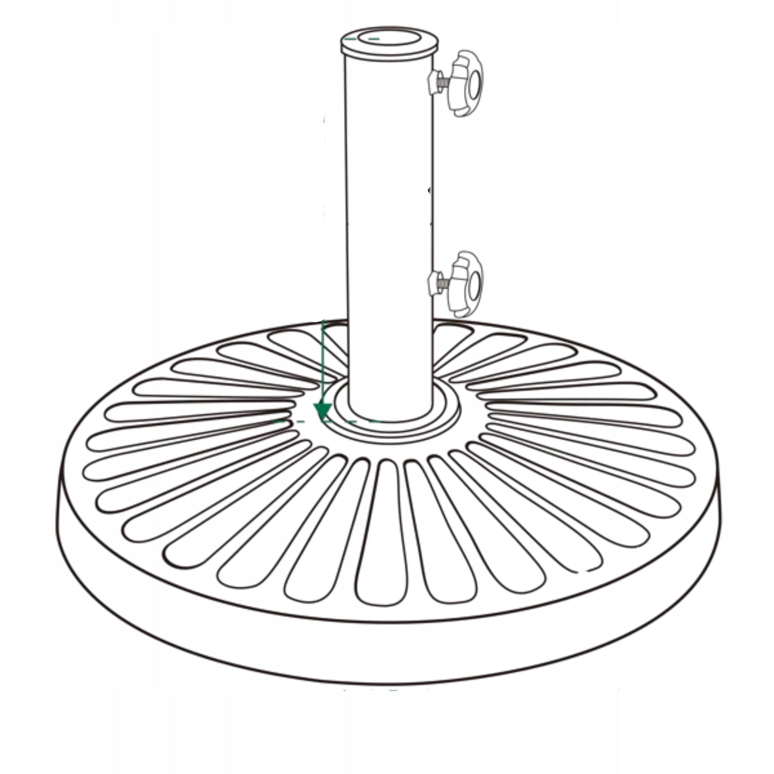 GARDEN UMBRELLA LARGE STABLE RESTAURANT BALCONY GARDEN TERRACE BROKEN 270CM Diameter/width 270 cm
