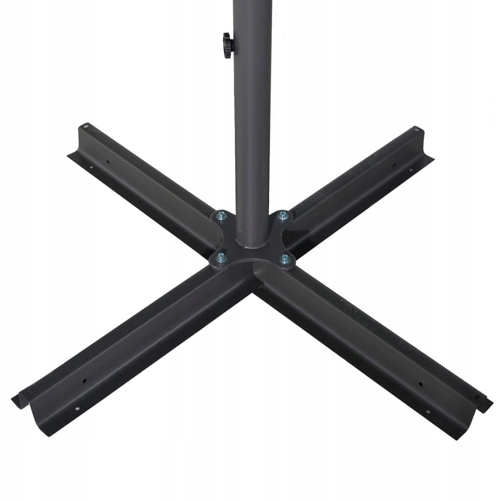GARDEN UMBRELLA ON ALUMINIUM POST 600CM ANTHRACITE Diameter/width 600 cm