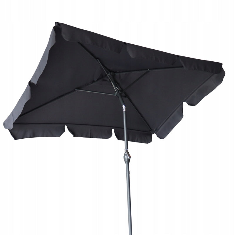 GARDEN UMBRELLA RECTANGULAR ADJUSTABLE FOLDING DENVER MIX Color gray