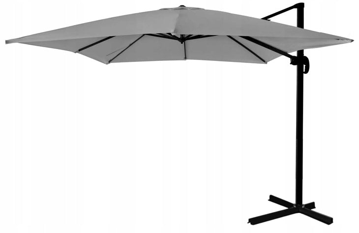 GARDEN UMBRELLA TERRACE FOLDING 2,5x2,5M LARGE GREY WITH COVER Manufacturer GardenLine