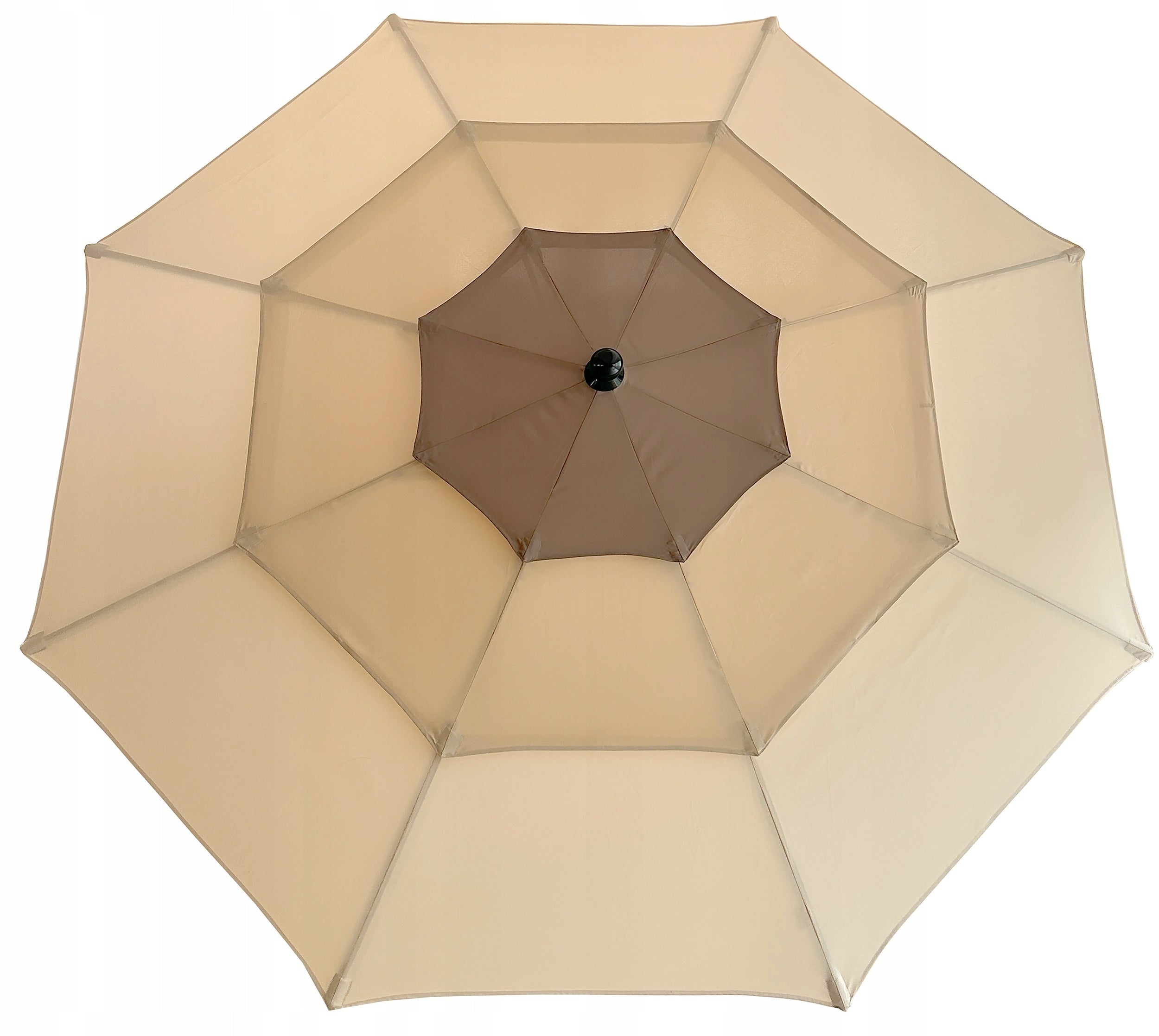GARDEN UMBRELLA THREE LAYER FOLDING Adjustable LARGE Crank Mechanism Color multicolor