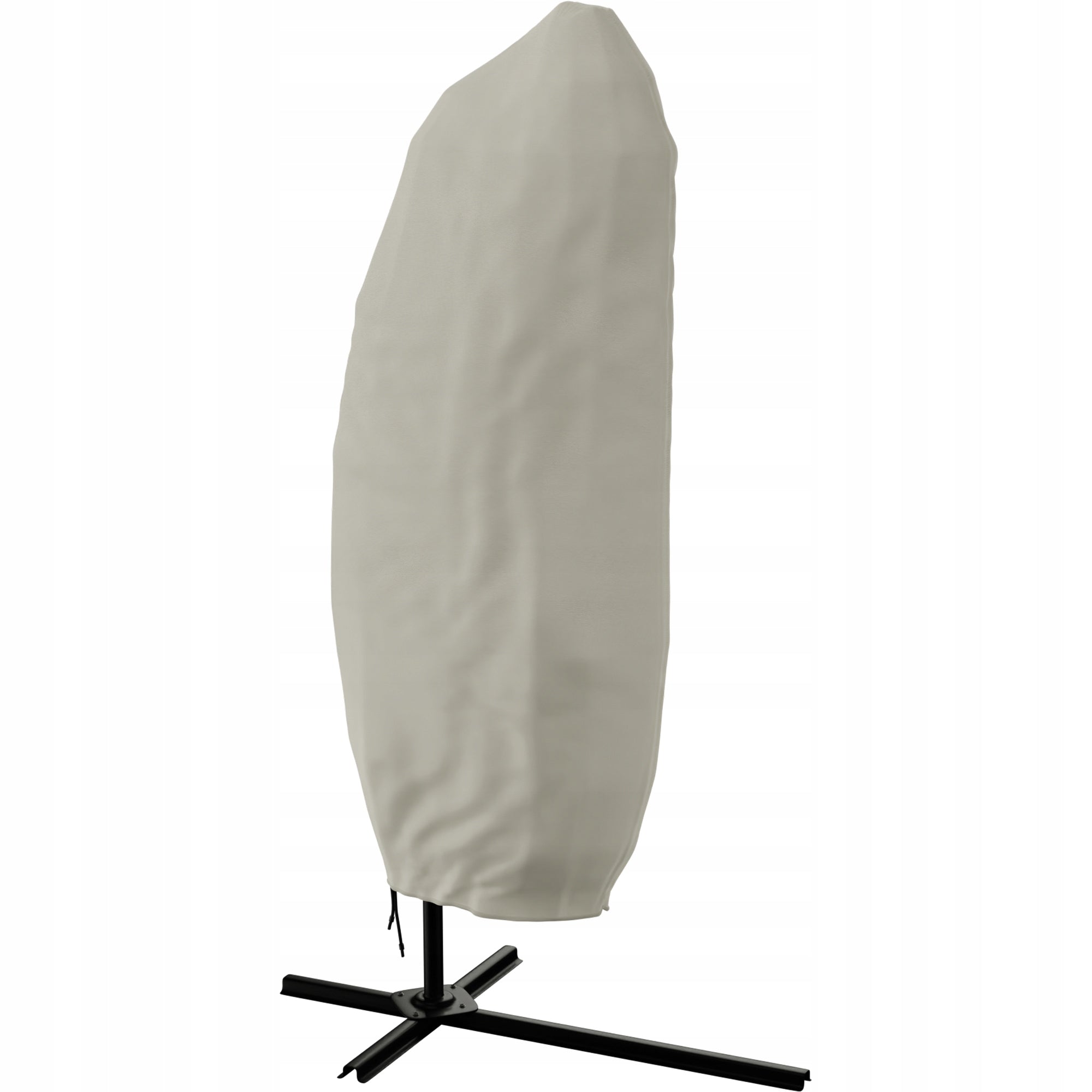 GARDEN UMBRELLA WATERPROOF ON BOOM WITH FRILL 350cm + COVER 3,5M Product height 250 cm