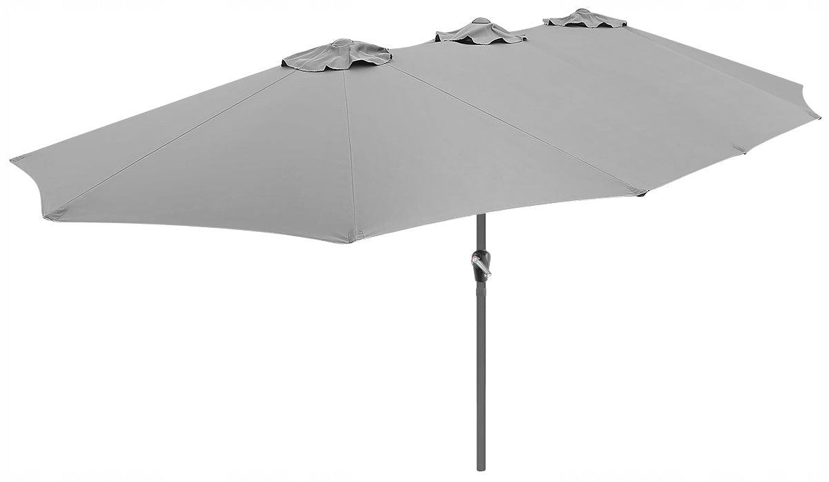 GARDEN UMBRELLA XXL 460x270cm LARGE FOLDING CRANK FOR TERRACE GARDEN Kind classic
