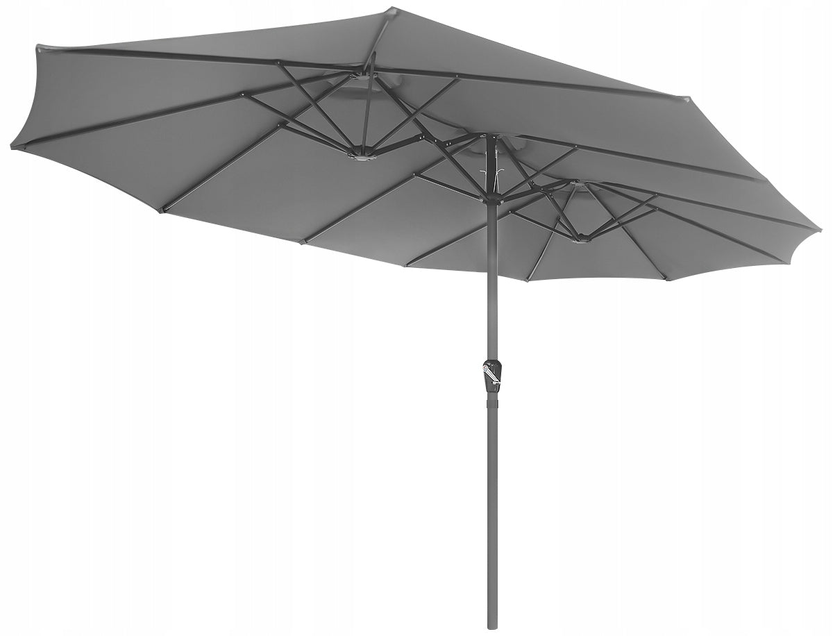 GARDEN UMBRELLA XXL 460x270cm LARGE FOLDING CRANK FOR TERRACE GARDEN Manufacturer Saska garden