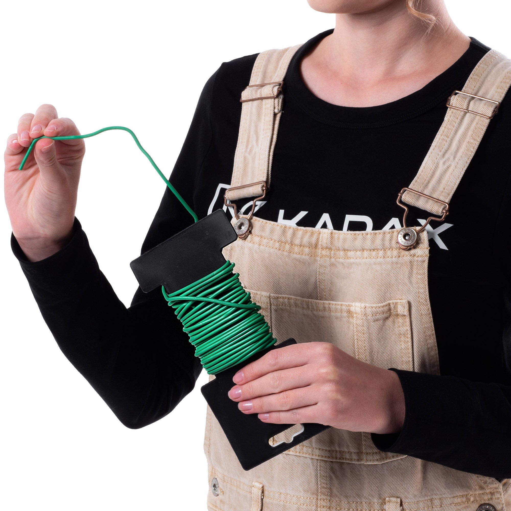 GARDEN WIRE 5 M COATED PLANT BINDING WIRE GREEN Length 5 m