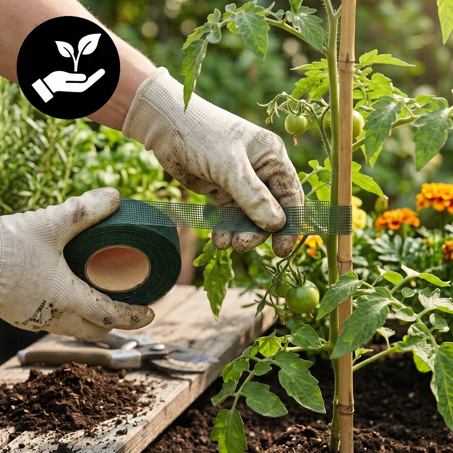 GARDENING TAPE FOR TYING PLANT TREES 3CM X 50M Product height 3 cm