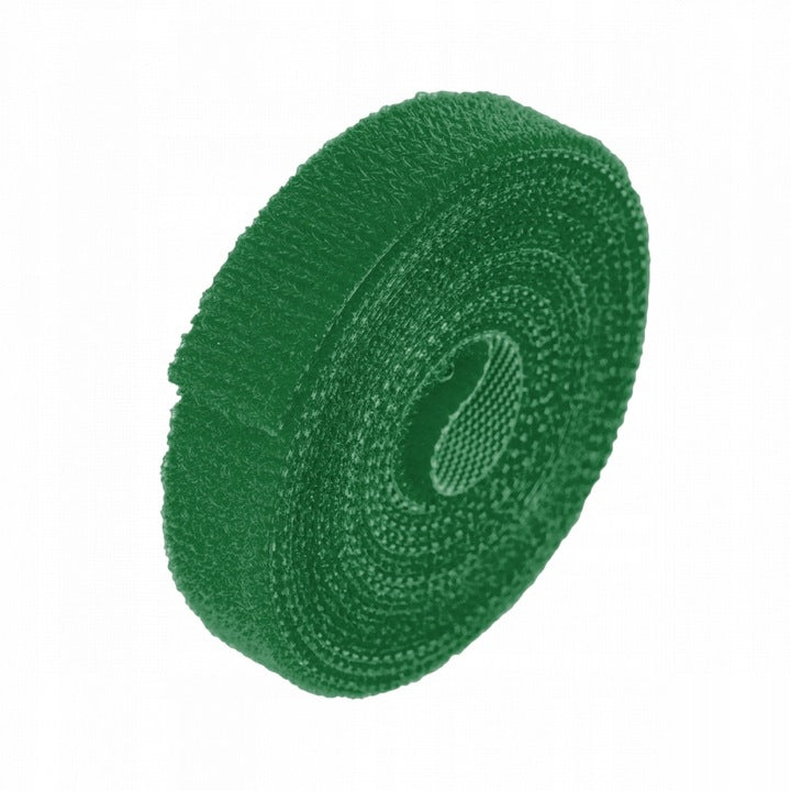 GARDENING TAPE MULTIFUNCTIONAL ROLL BAND 12,5mm x 2m VELCRO FOR PLANTS Manufacturer code Wielofunkcyjna zielona opaska do roślin