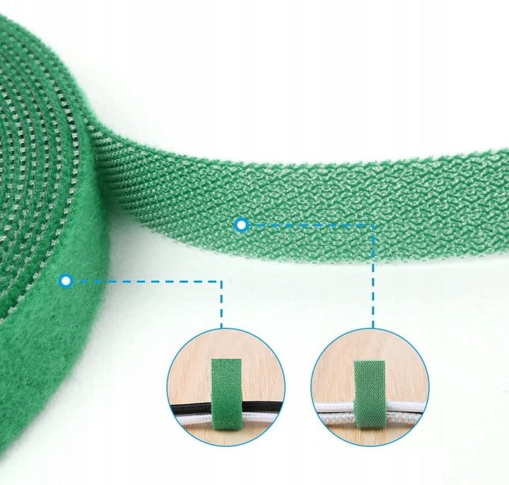 GARDENING TAPE MULTIFUNCTIONAL ROLL BAND 12,5mm x 2m VELCRO FOR PLANTS Number of pieces 1 pcs