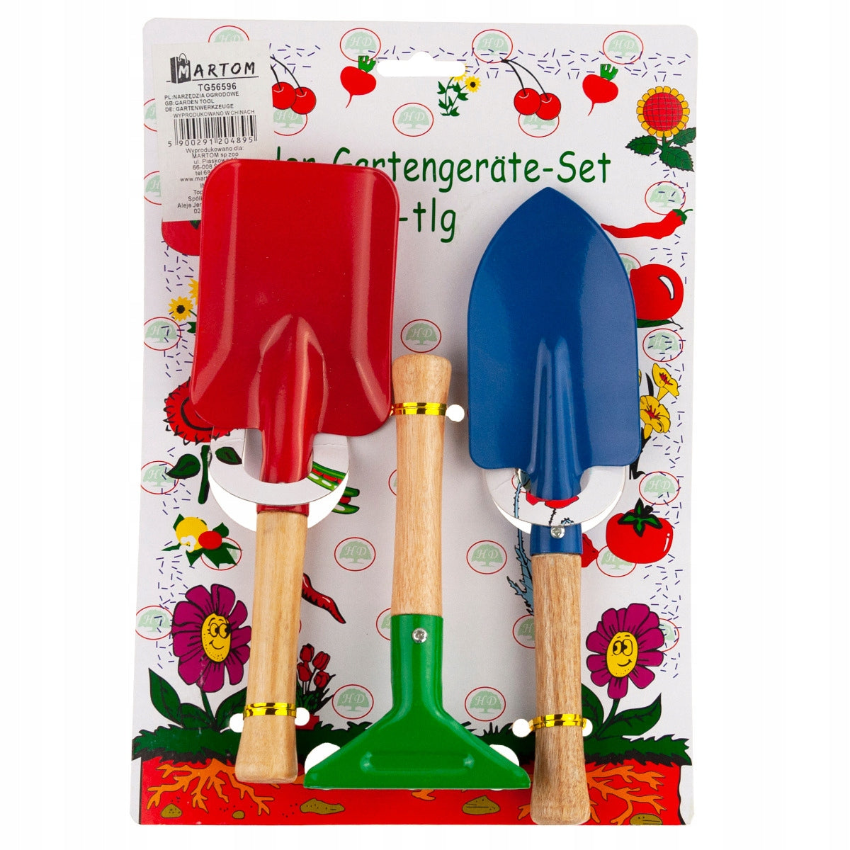 GARDENING TOOL SET RAKE SPADE BLADE 3IN1 MINI GARDEN SET Packaging status original