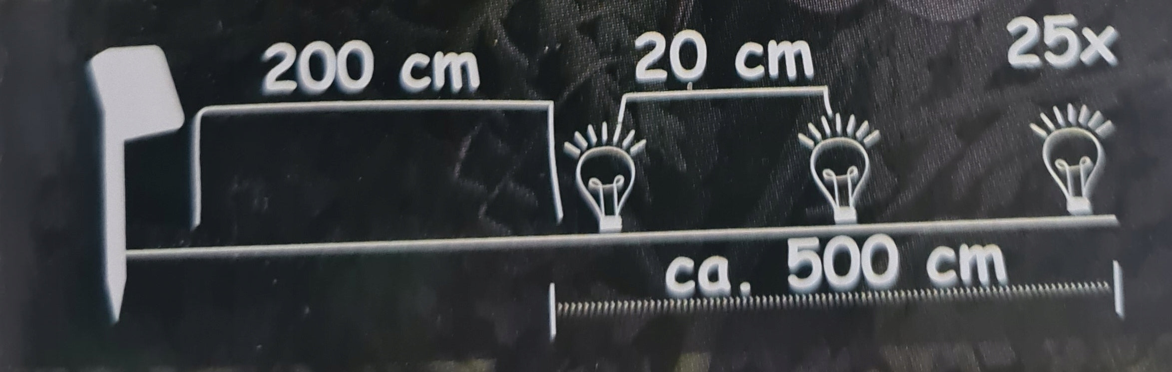 GARLAND CHAIN SOLAR GARDEN LIGHTS 25 LED 5M EAN (GTIN) 8713619423918