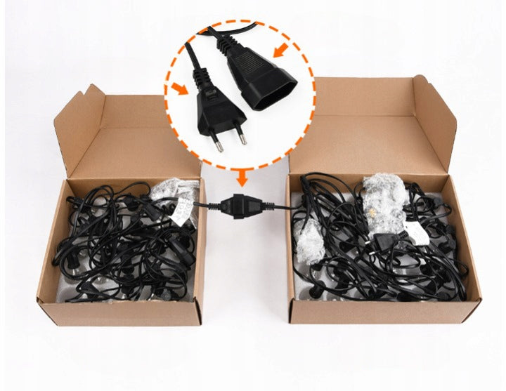 GARLAND GARDEN LIGHTS 30 PATIO BALCONY TERRACE 15m Lights Hanging Nice Packaging status original
