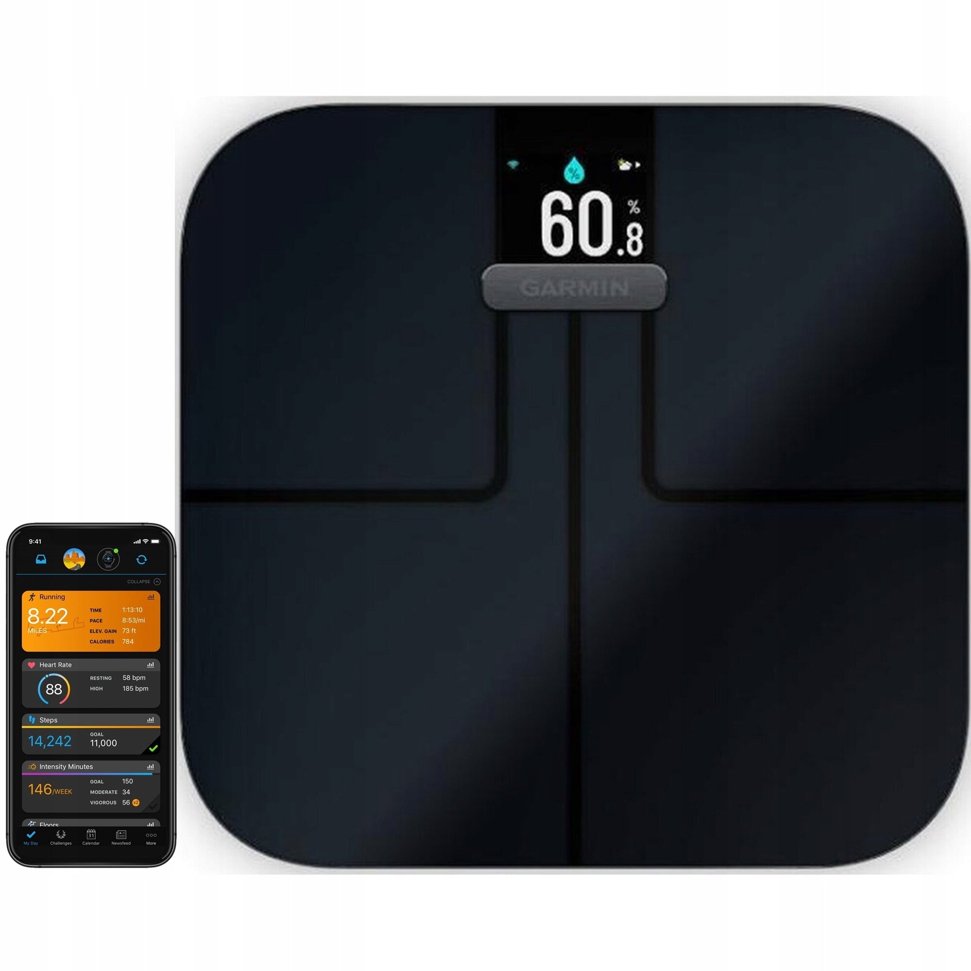 GARMIN BATHROOM SCALE SMART ANALYTICAL SMART FLOOR INDEX S2