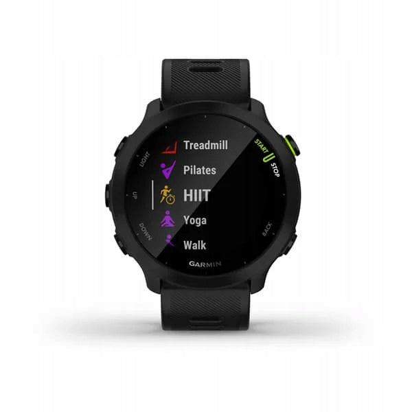 GARMIN FORERUNNER 55 SMARTWATCH GPS BLACK BATTERY UP TO 14 DAYS HEART RATE MEASUREMENT Manufacturer code 010-02562-10