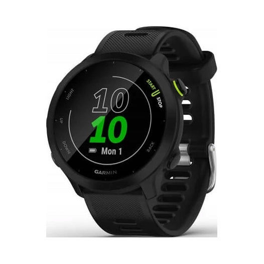 GARMIN FORERUNNER 55 SMARTWATCH GPS BLACK BATTERY UP TO 14 DAYS HEART RATE MEASUREMENT