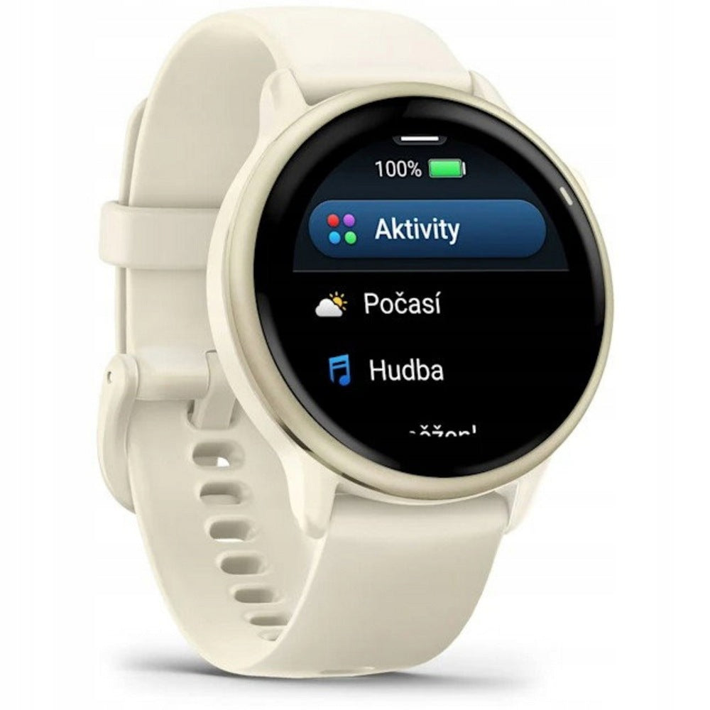 GARMIN Vivoactive 6 Smart Watch, Lunar Gold/Bone Band Brand Garmin