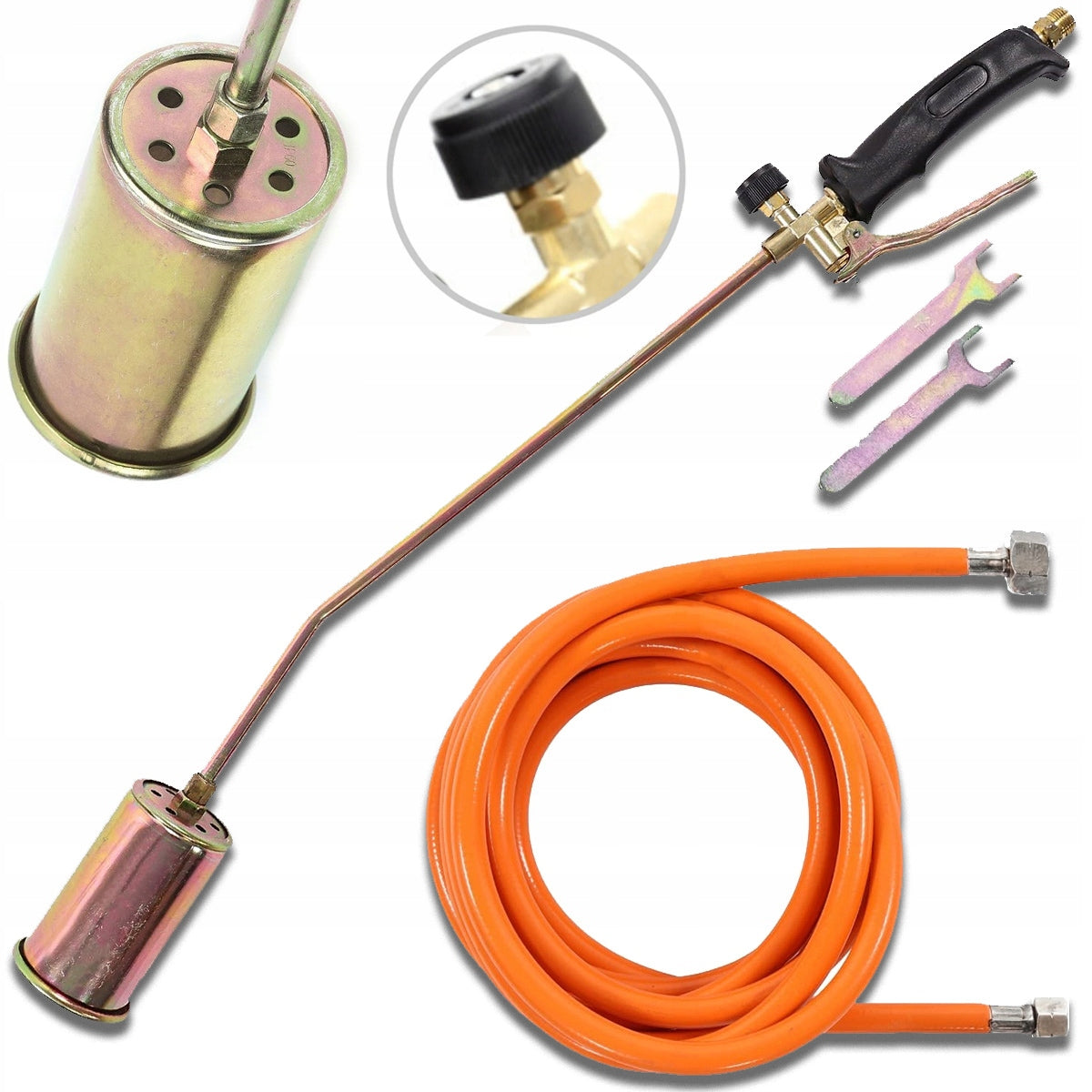 GAS BURNER 60kW FOR WEED BURNING GRILL PAPER 85cm NOZZLE 60MM HOSE 5M Manufacturer code 5906630546510